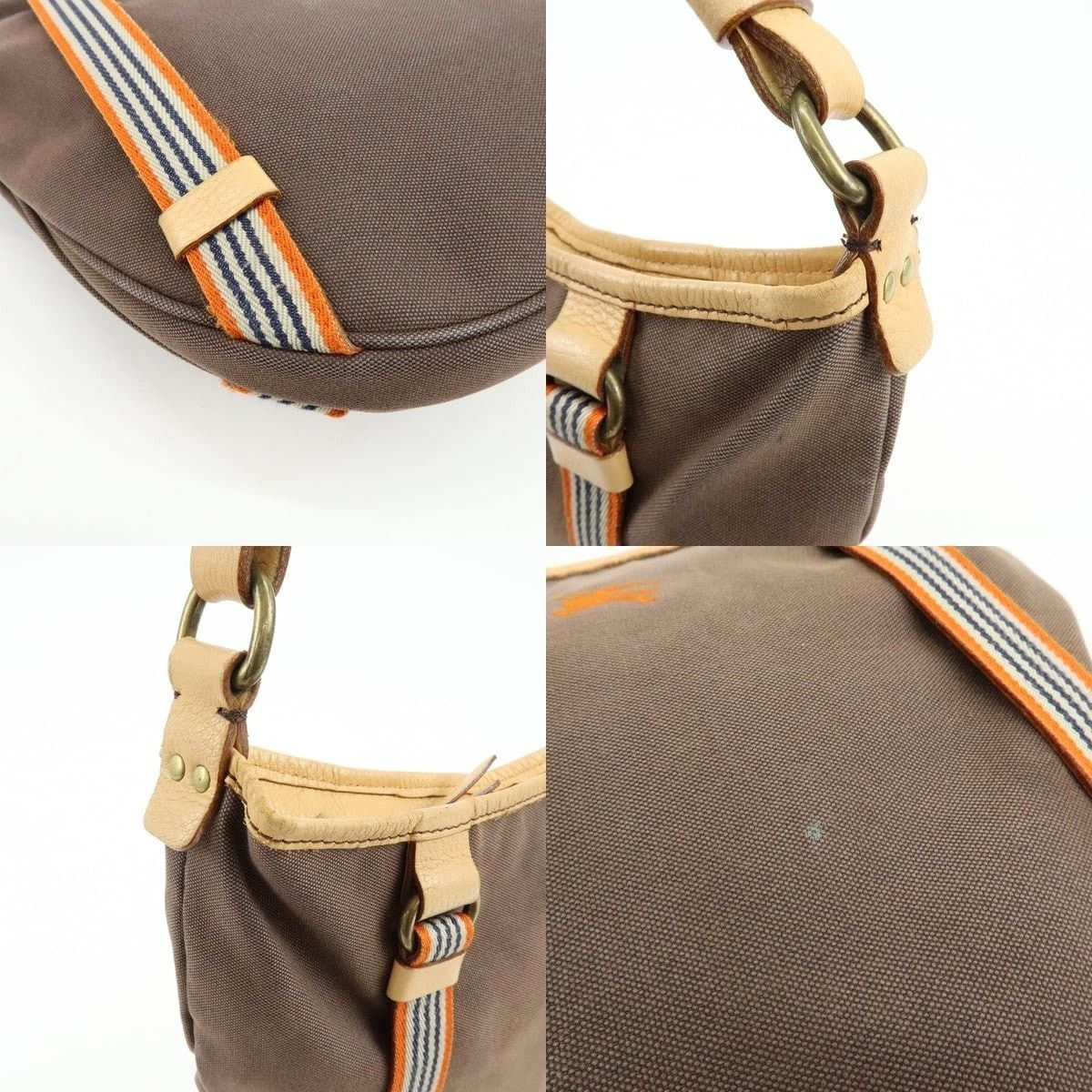 Burberry Burberry Blue Label Canvas Shoulder Bag Brown Size ONE SIZE - 5 Thumbnail