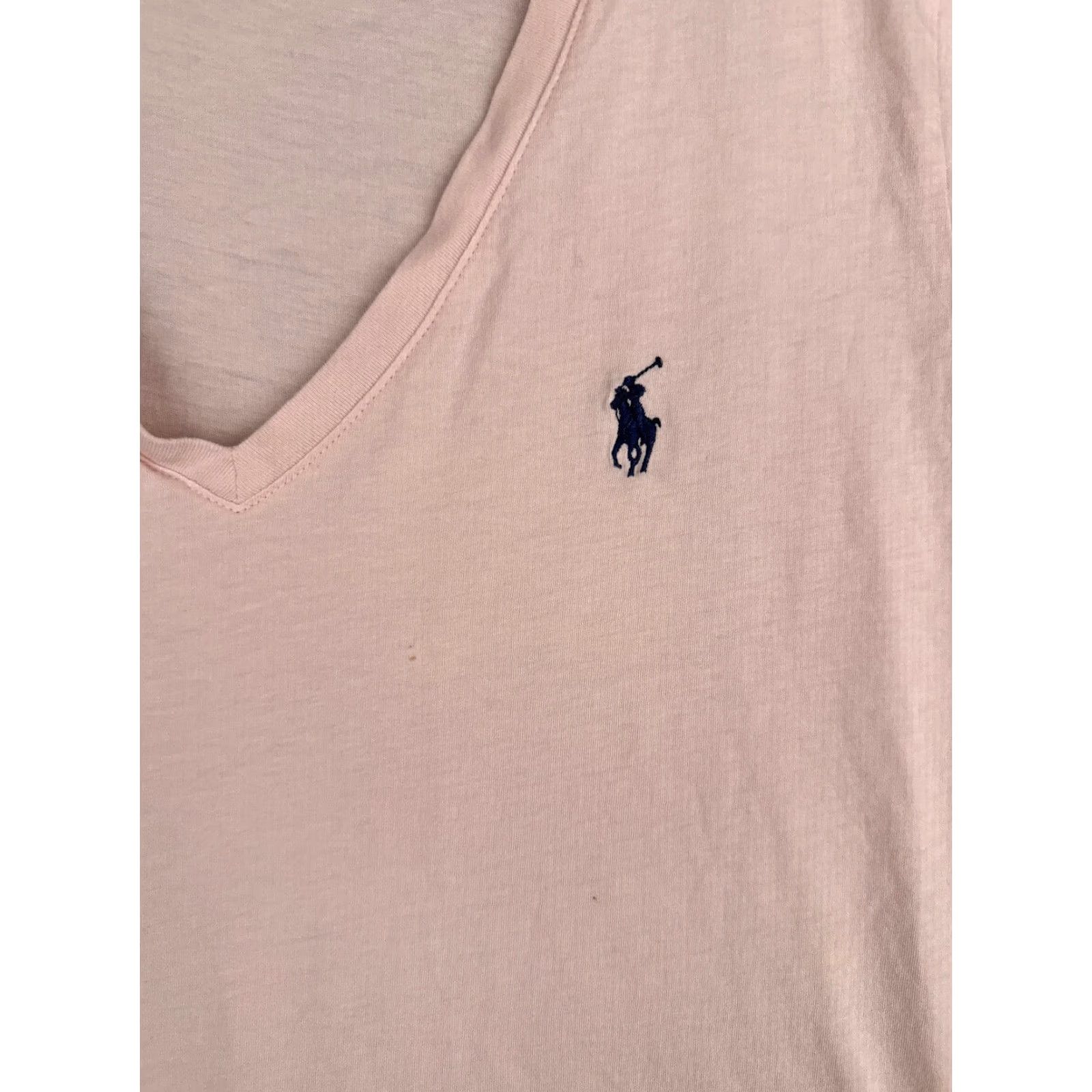 Ralph Lauren VINTAGE Polo Ralph Lauren Shirt Junior Large Pink 100% Cotton V-Neck Short Sleeve Mens (L) Pink Embroidered Logo Modern Classic Sports Womens? Size US L / EU 52-54 / 3 - 6 Thumbnail