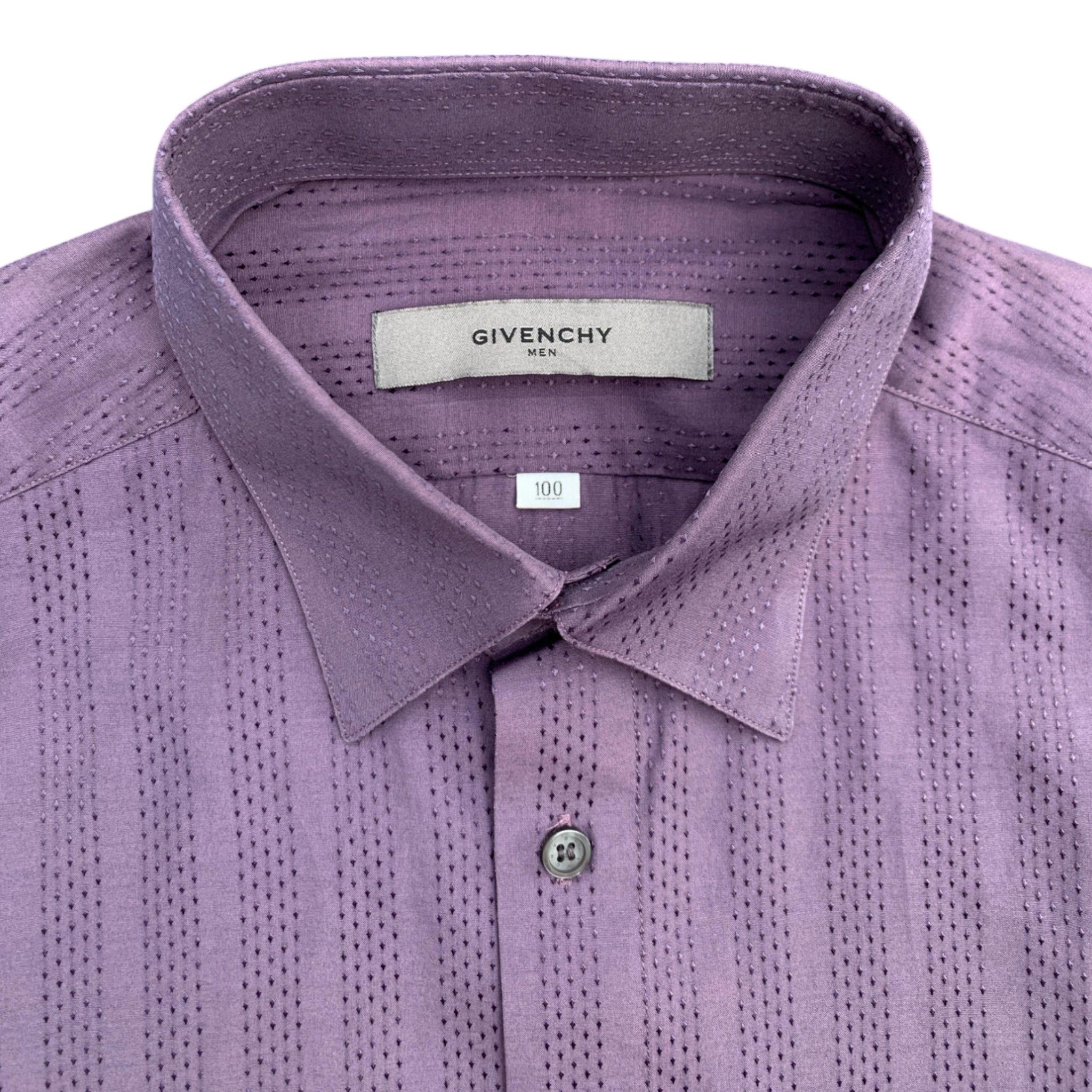 Givenchy Givency Button Up Dot Striped Long Sleeve Shirt Size US M / EU 48-50 / 2 - 3 Thumbnail