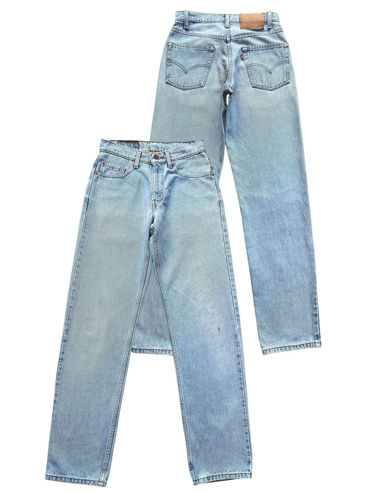 Levi's Vintage 90s Levis 505 Batwing Tag Stone Wash Jeans 28x32 Size 28" / US 6 / IT 42 - 1 Thumbnail