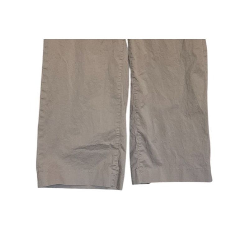 Banana Republic Banana Capris Women 4 Beige Martin Wide Leg Stretch Summer Size 27" / US 4 / IT 40 - 3 Thumbnail