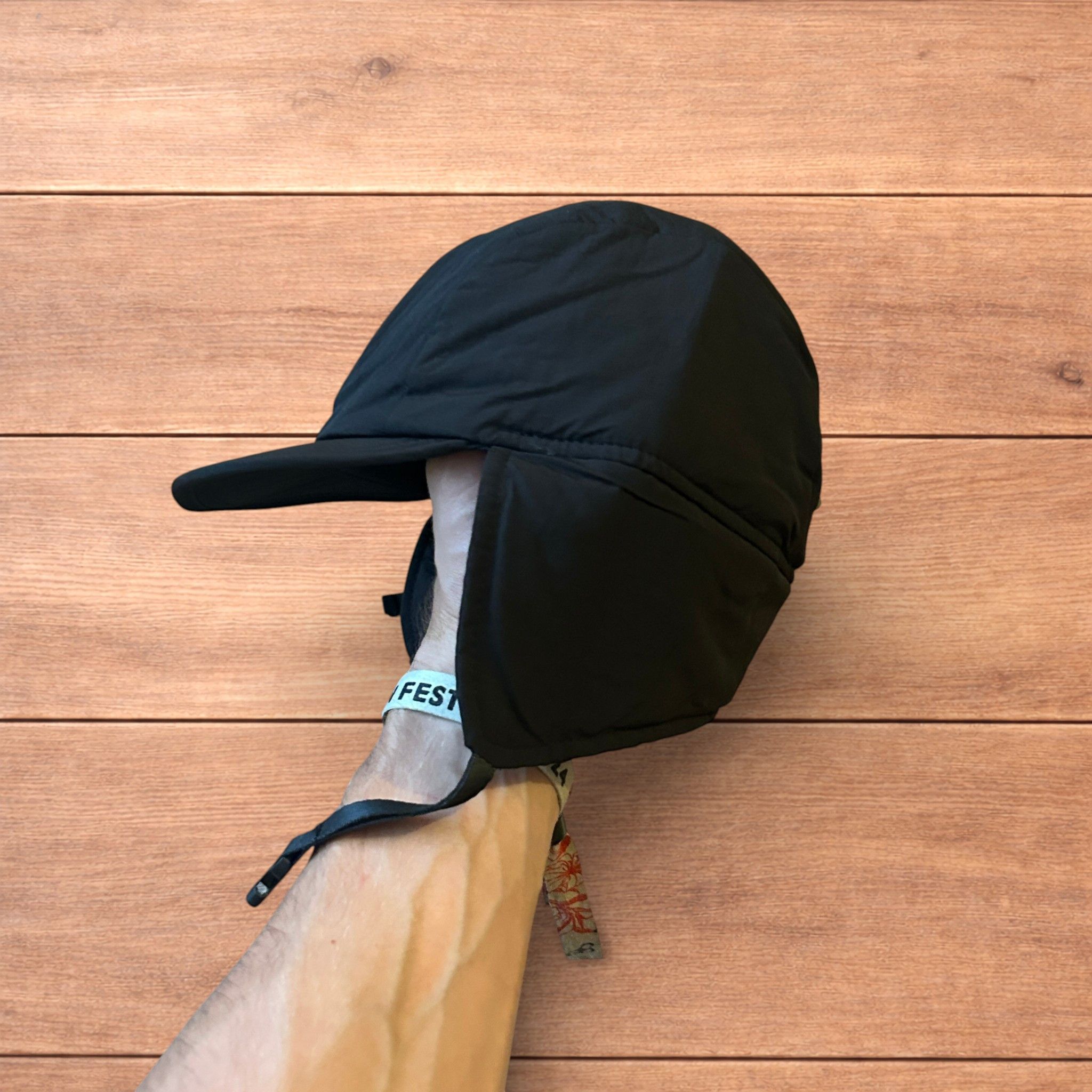 Japanese Brand Insane Russian Trapper Korean padded hat cap in black. Size ONE SIZE - 2 Thumbnail