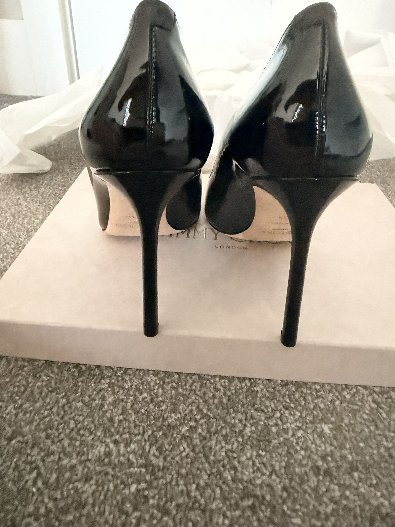 Jimmy Choo Jimmy Choo Romy 85 Black Size 39 EU Size US 9 / IT 39 - 5 Thumbnail
