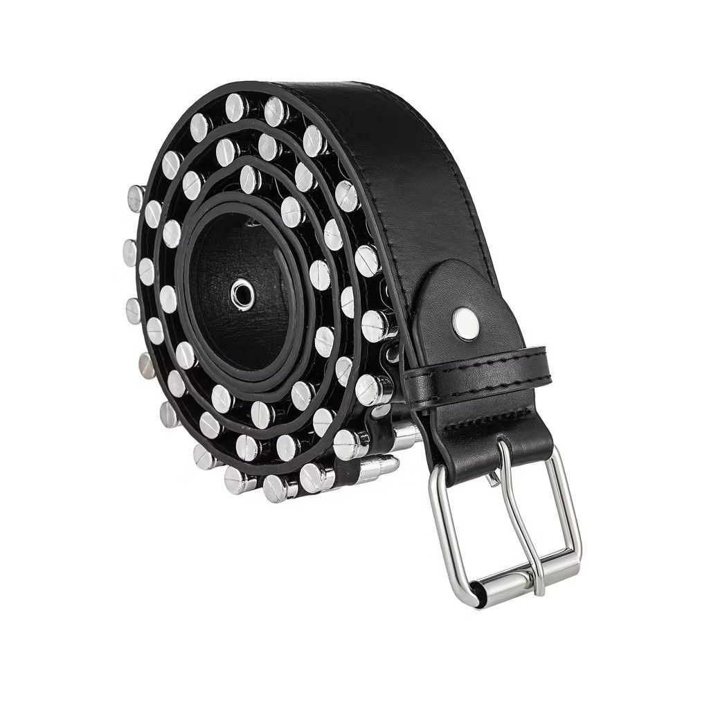 PPFM Black punk rockers bullet belt Size ONE SIZE - 3 Thumbnail