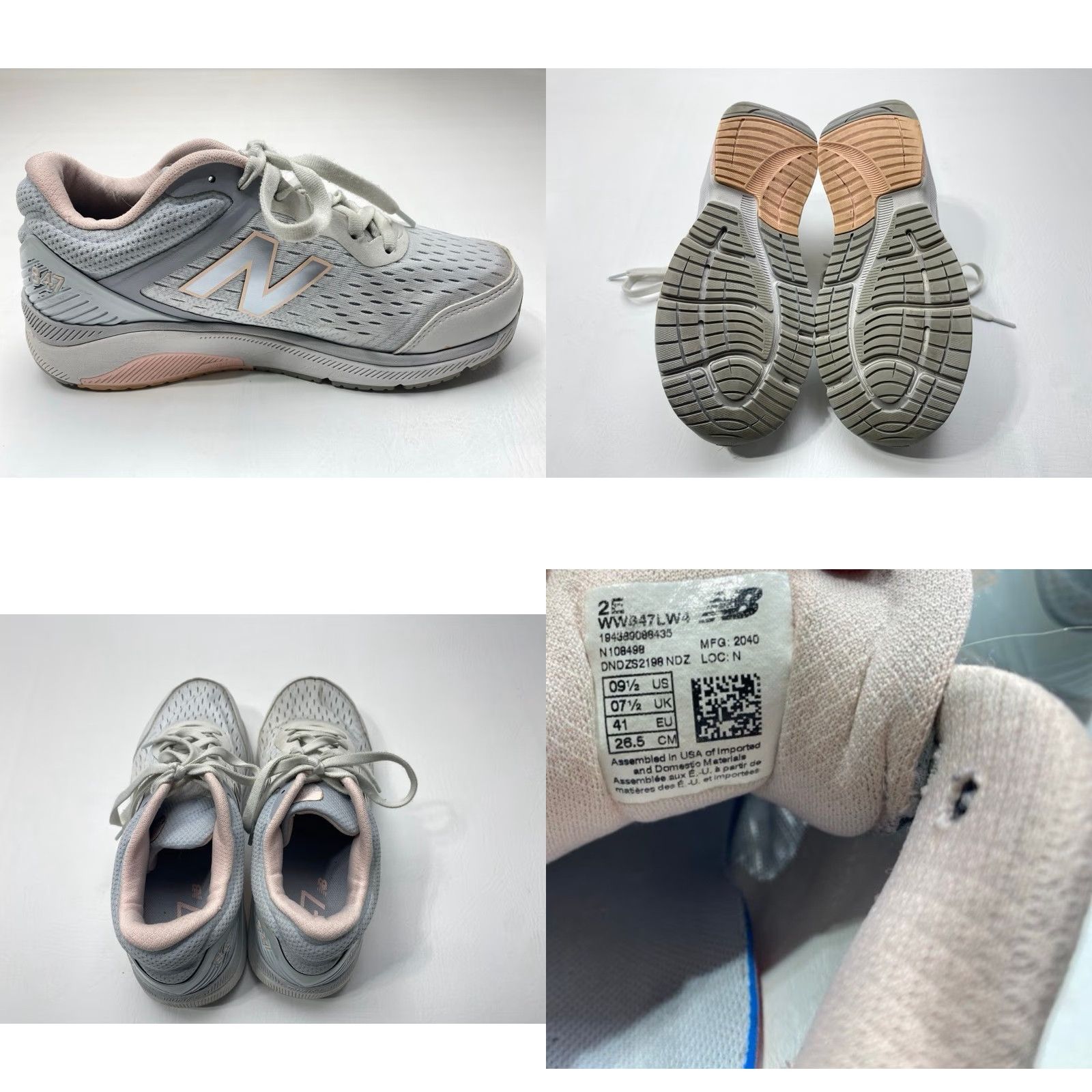 New Balance New Balance 847 V4 Sneakers Women’s 9.5 Pink Gray Trufuse Rollbar Running 1558 Size US 8 / IT 38 - 8 Thumbnail