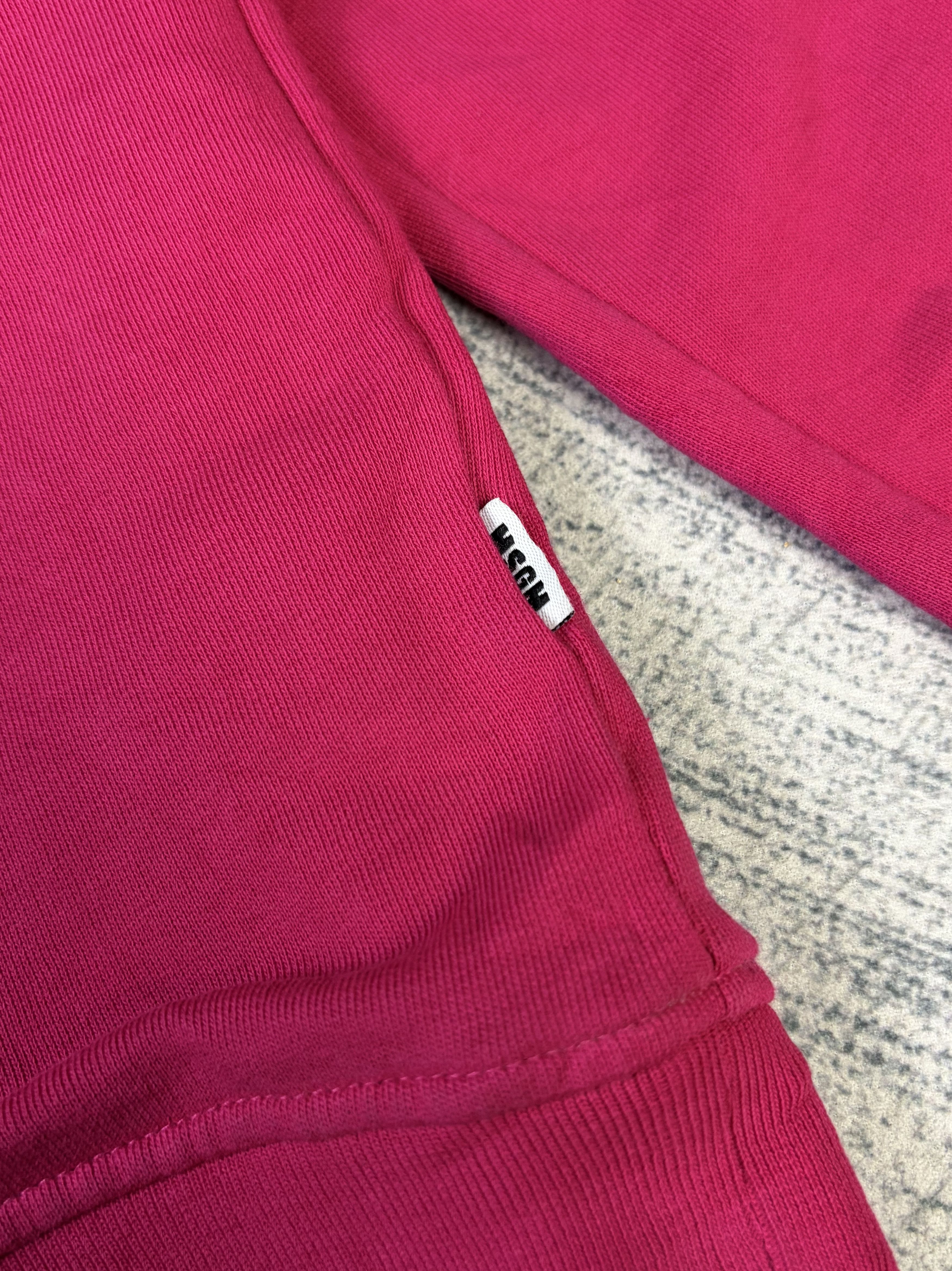 MSGM MSGM Pink Sweatshirt Centre Logo Made in Italy Size M / US 6-8 / IT 42-44 - 7 Thumbnail