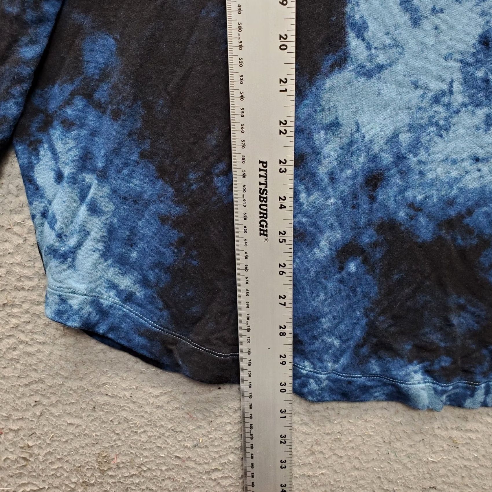 Vintage Tahari Women's 1X Tie-Dye Stretch Mock Neck Long Sleeve Knit Pullover Sweater Size XL / US 12-14 / IT 48-50 - 3 Thumbnail