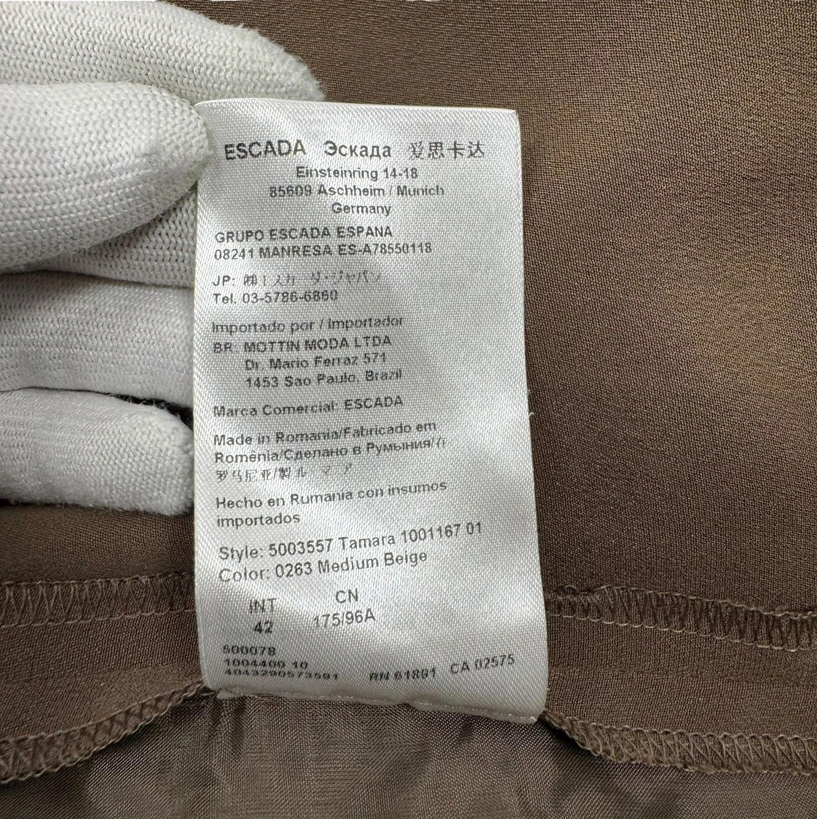 Escada Escada Trousers Wide Leg Cotton size 42 Size 30" / US 8 / IT 44 - 10 Thumbnail