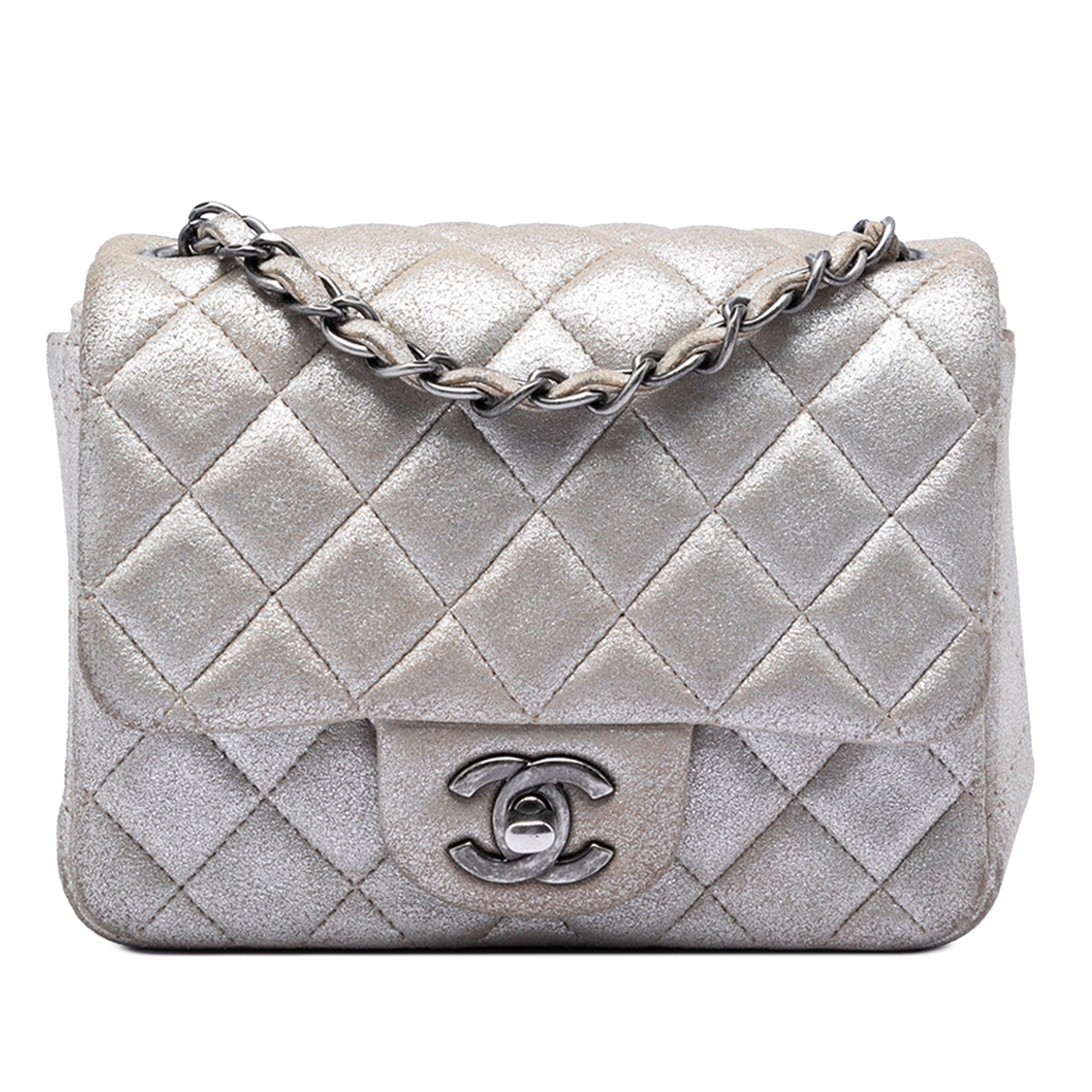 Chanel Mini Square Classic Metallic Lambskin Single Flap Size ONE SIZE - 1 Thumbnail