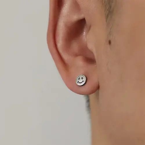 Designer × Vintage 💯925 silver vintage smiley ear stud Size ONE SIZE - 2 Thumbnail