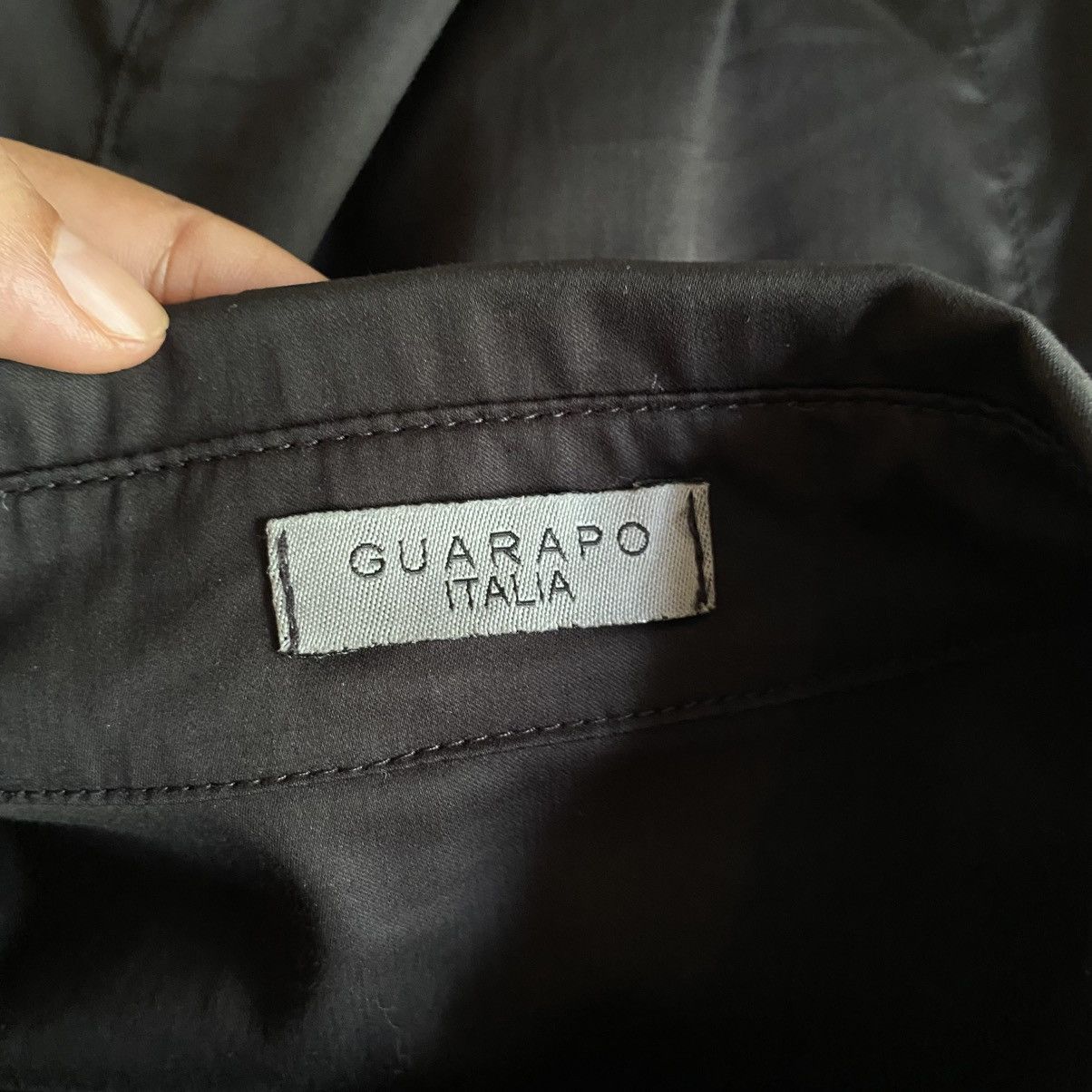 Designer GUARAPO Y2K Punk Black Shirt Studded Puff Shoulders Size M / US 6-8 / IT 42-44 - 12 Thumbnail