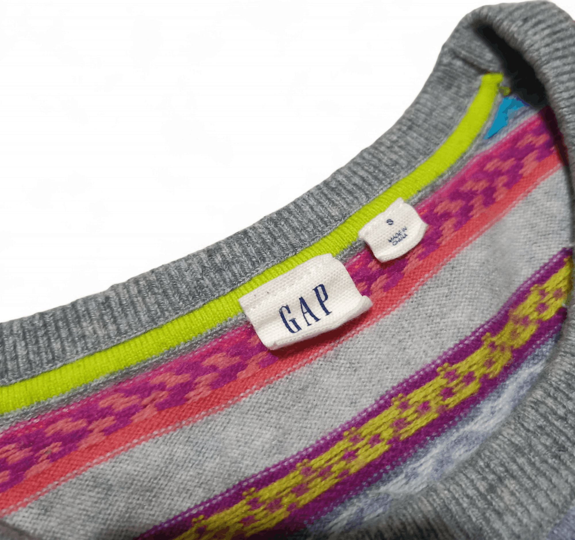 Gap Vintage GAP Women's Ethnic Stiped Motifs Knit Sweater Size S / US 4 / IT 40 - 7 Thumbnail