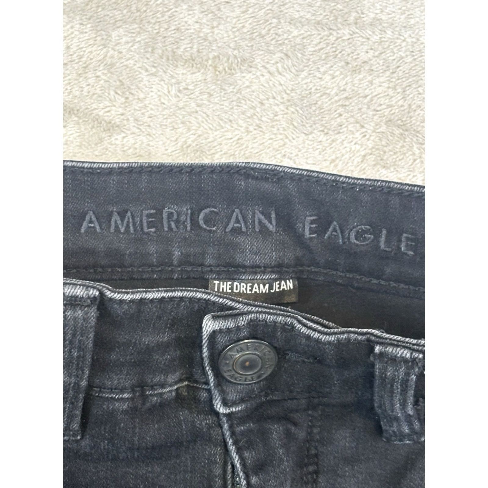 American Eagle Outfitters American Eagle Women's The Dream Jean Size 2 X-Short Black High-Rise Jegging Jeans Slim Denim Size 26" / US 2 / IT 38 - 3 Thumbnail