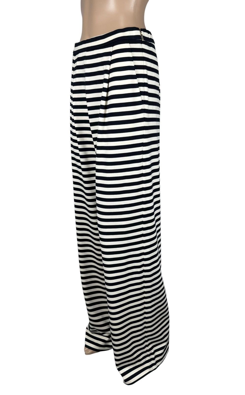 Max Mara Max Mara Striped Pants Wide Leg Viscose Jersey size US8 UK10 Size 28" / US 6 / IT 42 - 1 Thumbnail