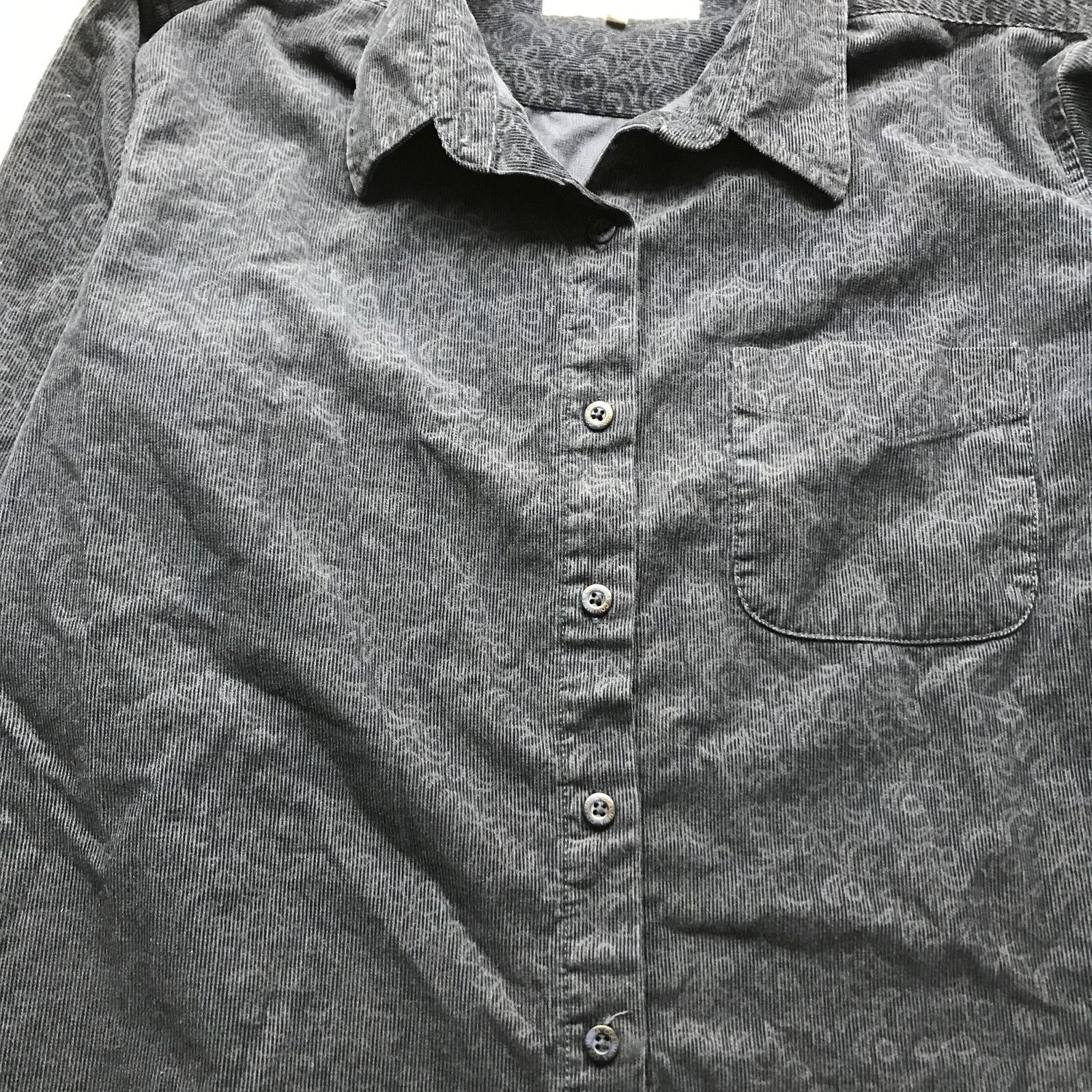 Columbia Vintage Columbia Corduroy Print Button Up Shirt Womens Large Size L / US 10 / IT 46 - 6 Thumbnail