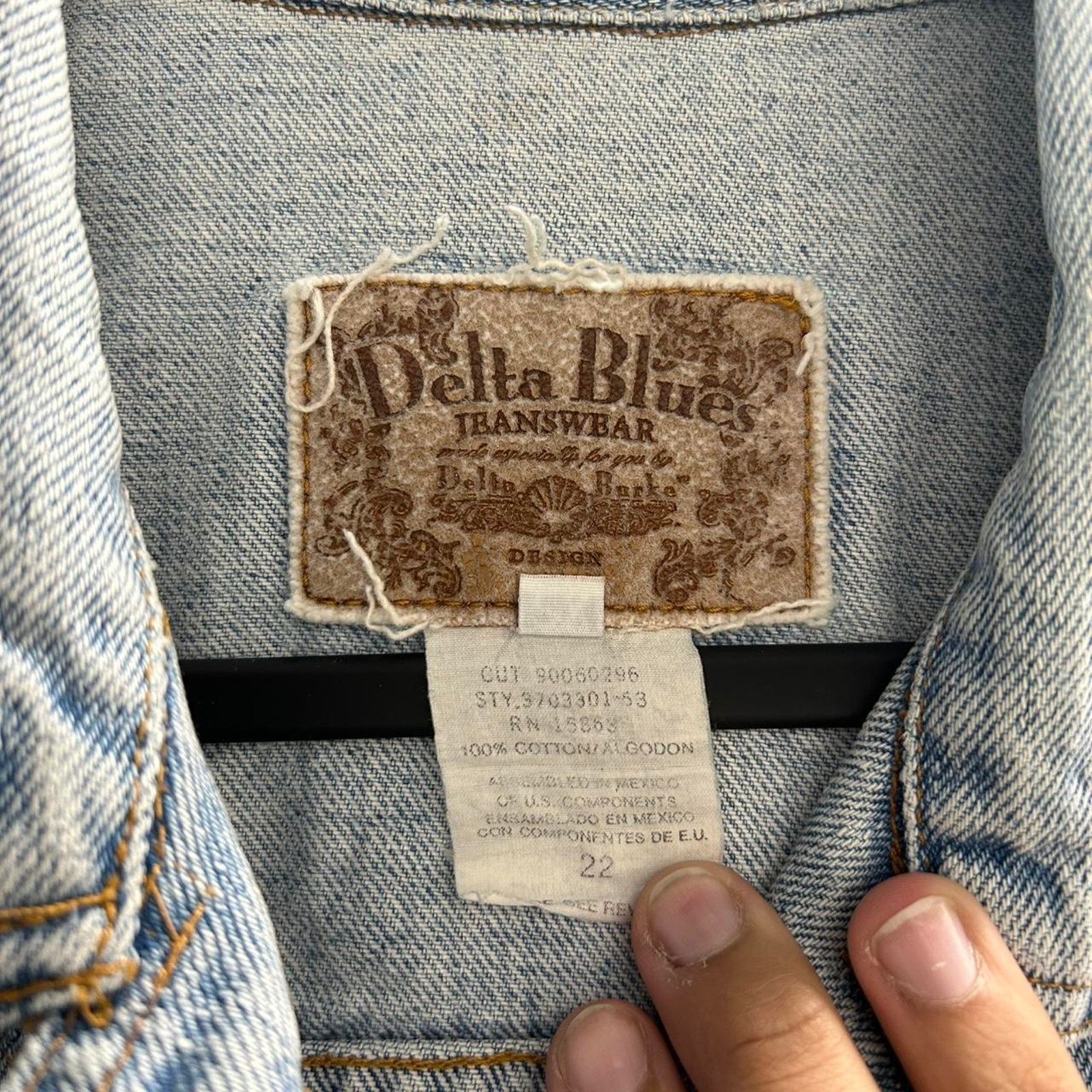Delta VTG Delta Blues denim jacket Size US XXL / EU 58 / 5 - 2 Thumbnail