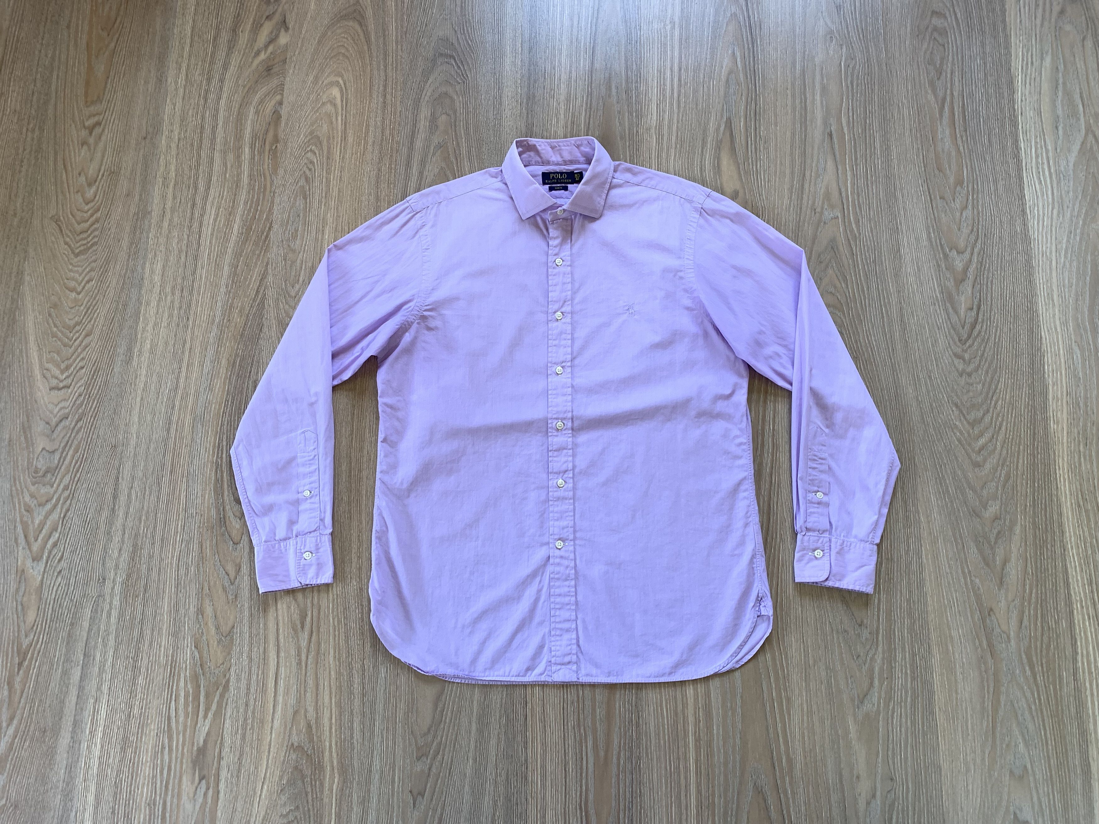 Polo Ralph Lauren × Ralph Lauren × Vintage Polo Ralph Lauren Pink Vintage Long Sleeve Shirt Size US M / EU 48-50 / 2 - 1 Thumbnail
