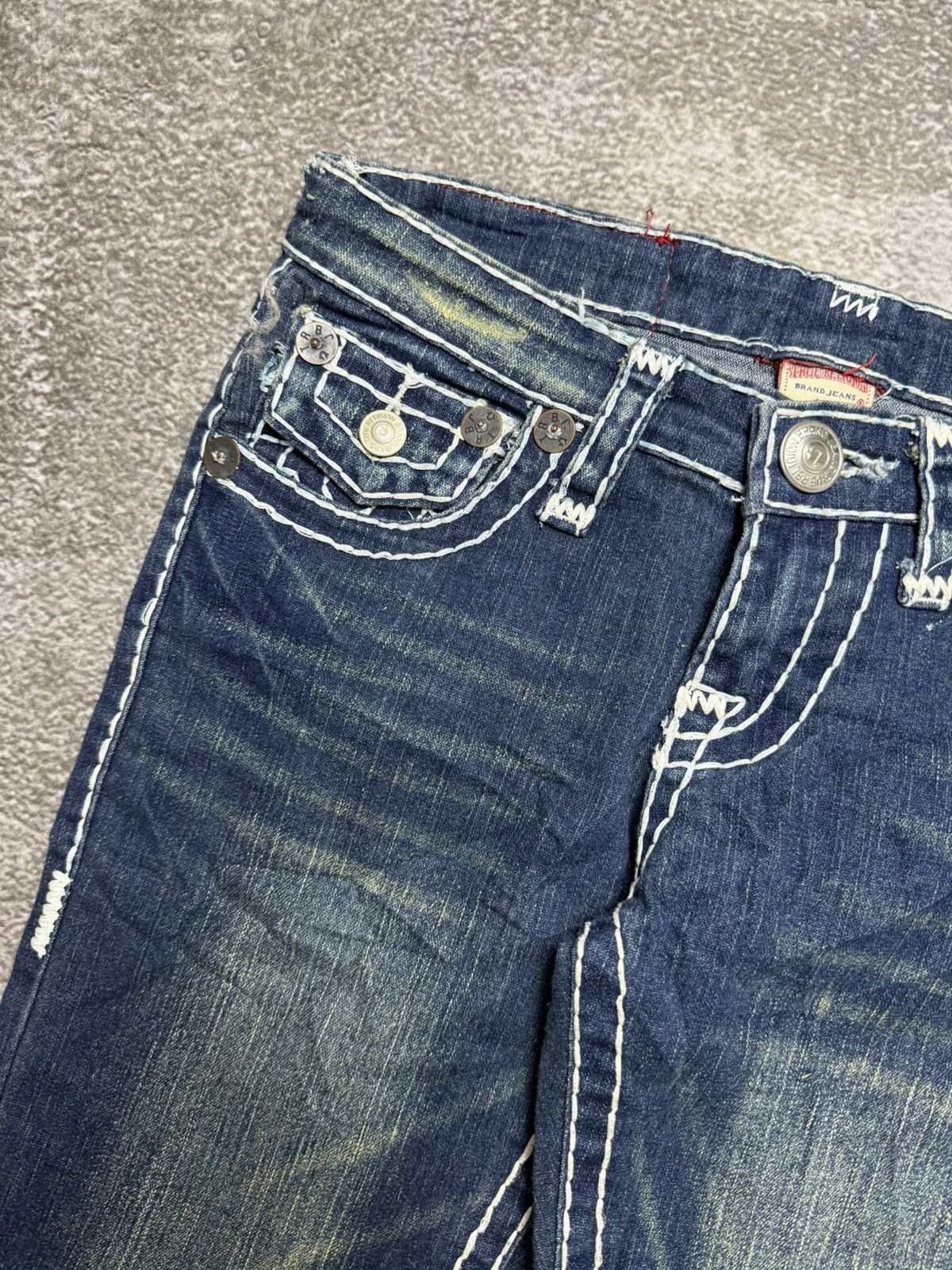 True Religion TRUE RELIGION BLUE DENIM JEANS Size 30" / US 8 / IT 44 - 6 Thumbnail