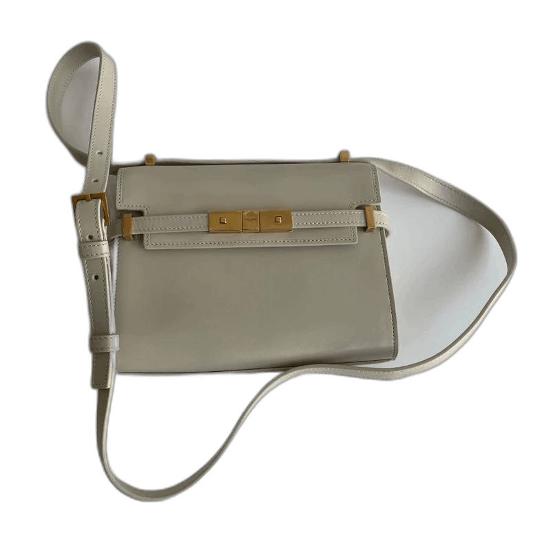 YVES Saint Laurent YSL Manhattan Mini Shoulder Bag-Yf in White, Men's