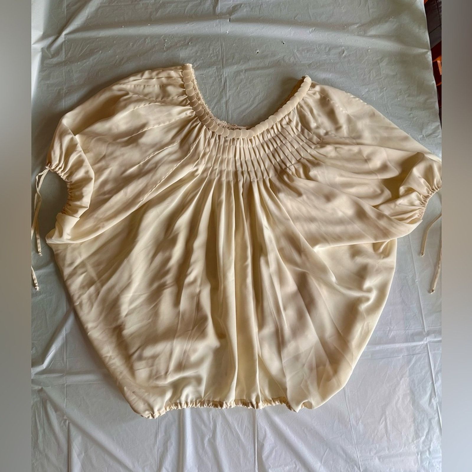 & Other Stories Robbie & Nikki Cream Peasant Blouse M Size M / US 6-8 / IT 42-44 - 2 Thumbnail