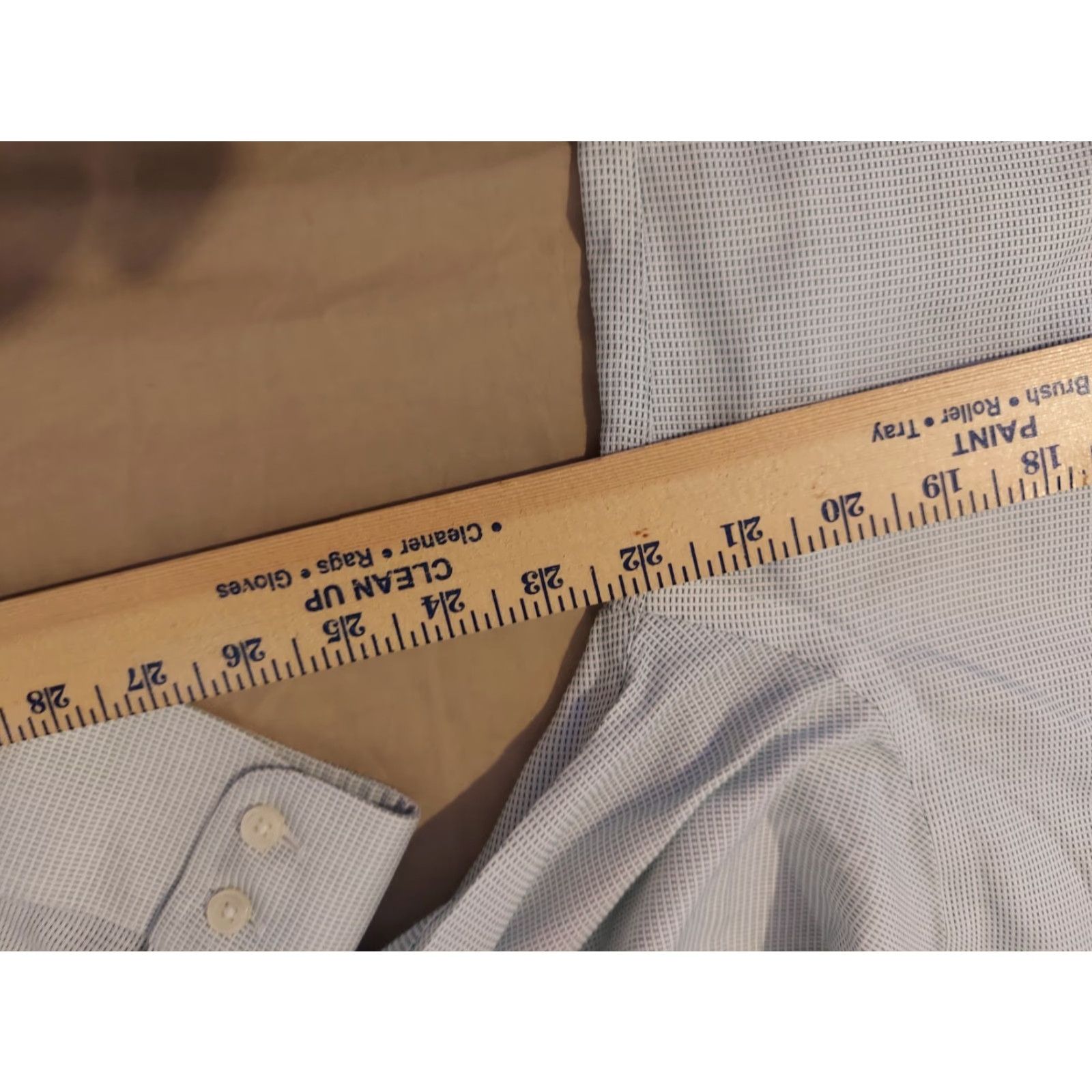 Charles Tyrwhitt Mens Charles Tyrwhitt Dress Shirt Button Cotton Blue 16.5 36 Extra Slim Regular 16.5 Size 46R - 4 Thumbnail