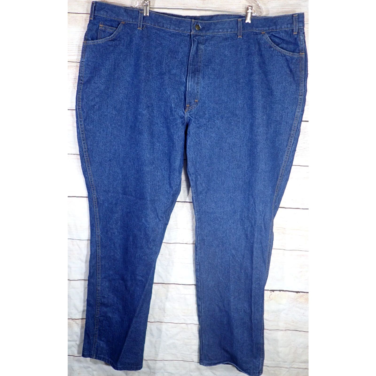 Vintage VINTAGE USA WORKS Jeans 54x36 Heavyweight Denim 5-Pocket Blue 90s USA Made Lot of 2 Mens Size US 38 / EU 54 - 5 Thumbnail