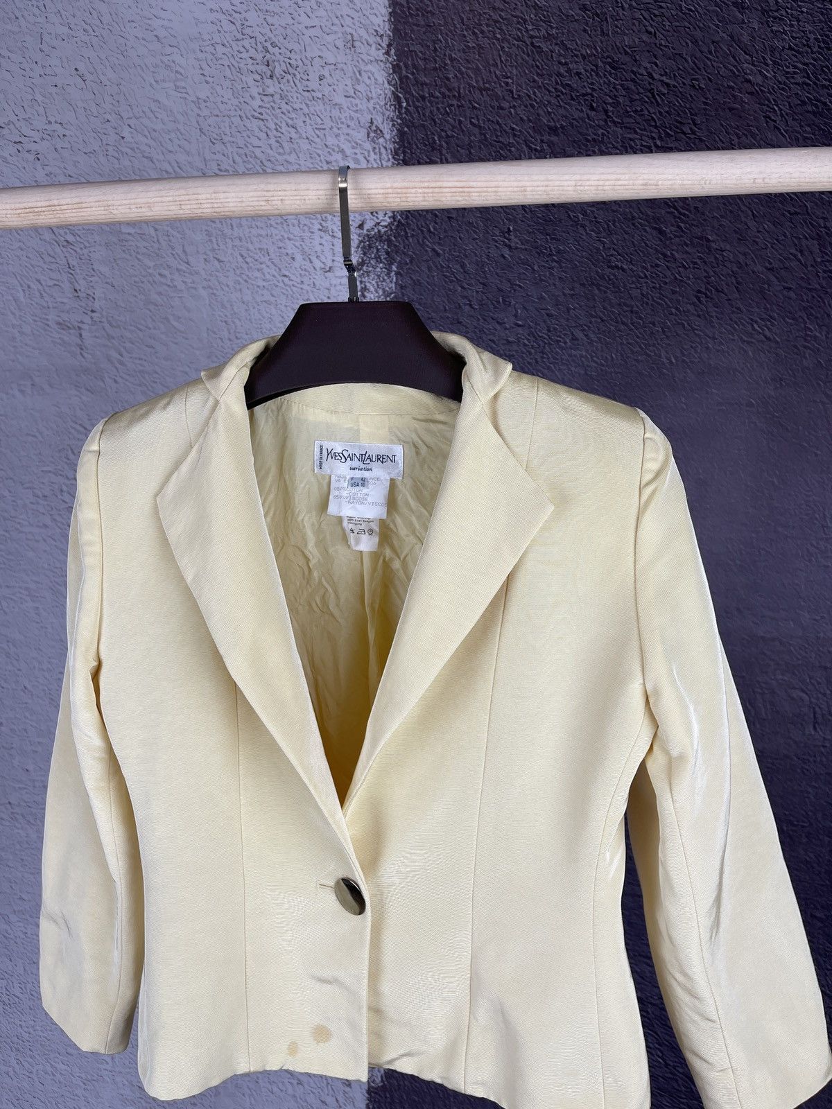 Other Yves Saint Laurent variation vintage made in France blazer Size L / US 10 / IT 46 - 6 Thumbnail