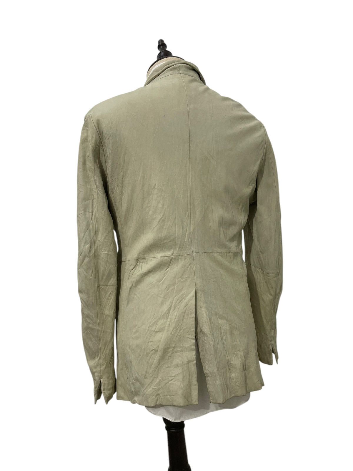 Japanese Brand Sheepskin Leather Scoopman Button Jacket Slim Fit 6🟩6 Size US M / EU 48-50 / 2 - 4 Thumbnail