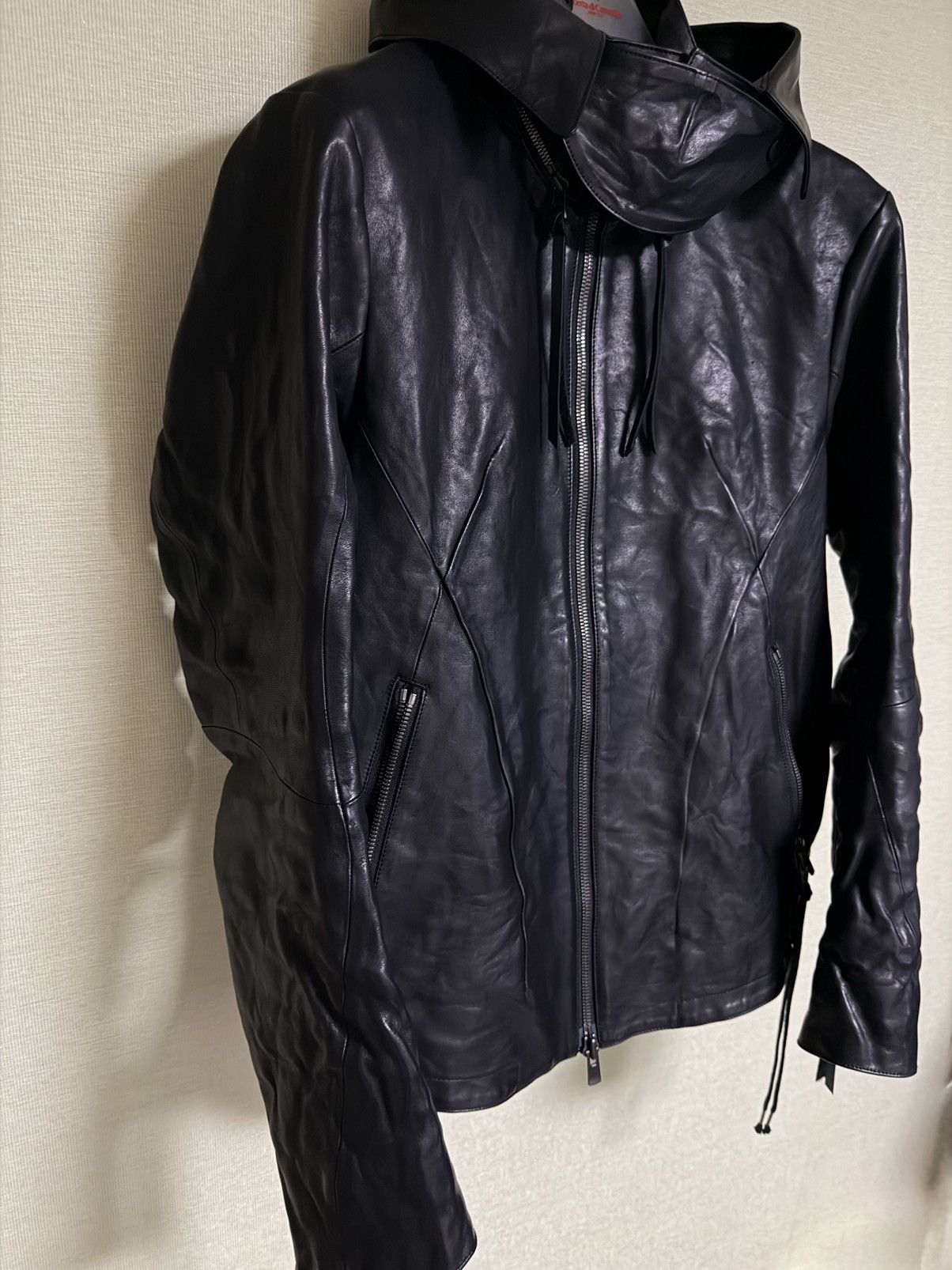 D.Hygen [3]D.Hygen hooded leather jacket Size US L / EU 52-54 / 3 - 5 Thumbnail