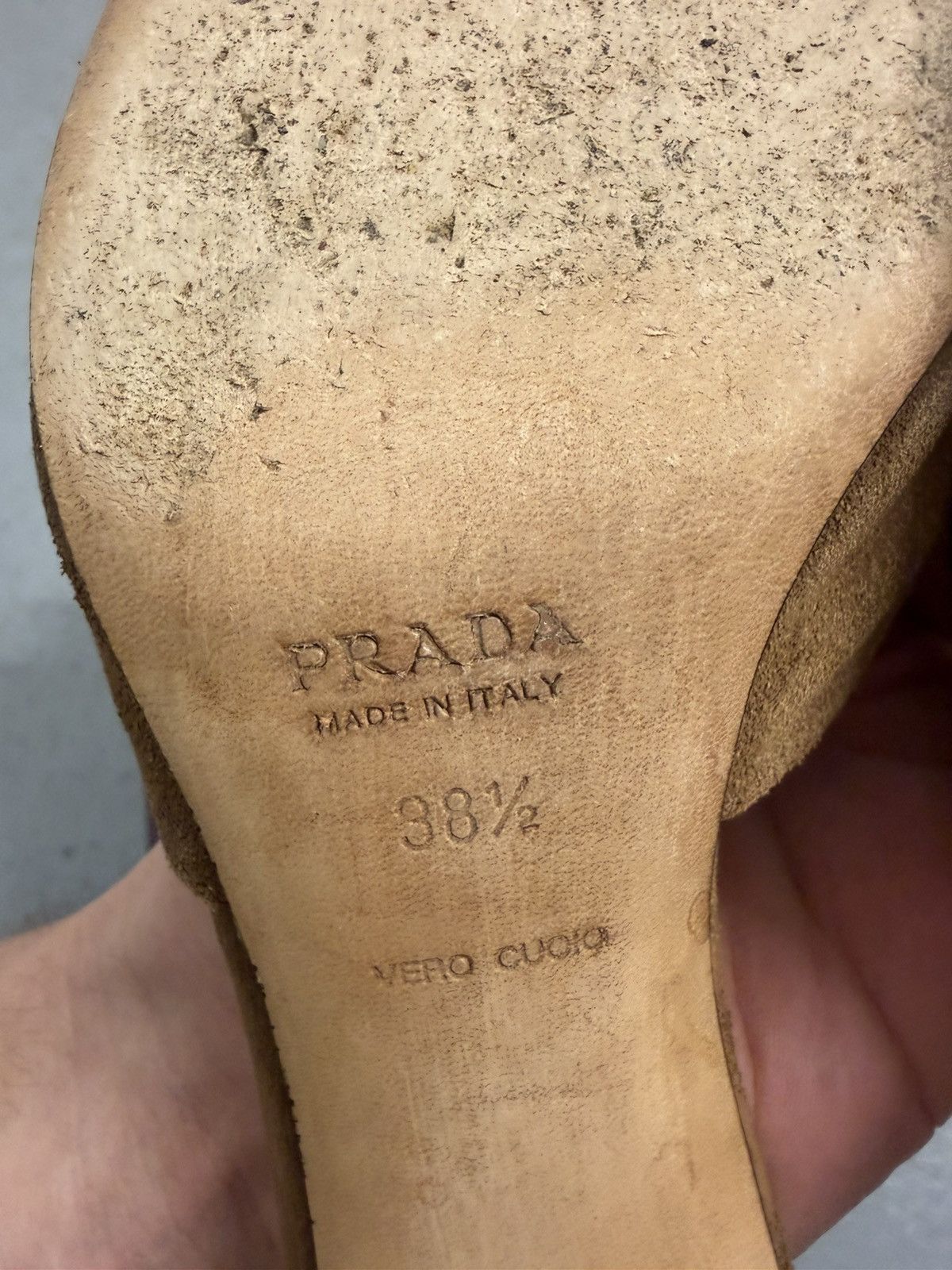 Prada Iconic Prada Eyelets Mule Heels With Box And Dust Bag Size US 8.5 / IT 38.5 - 13 Thumbnail