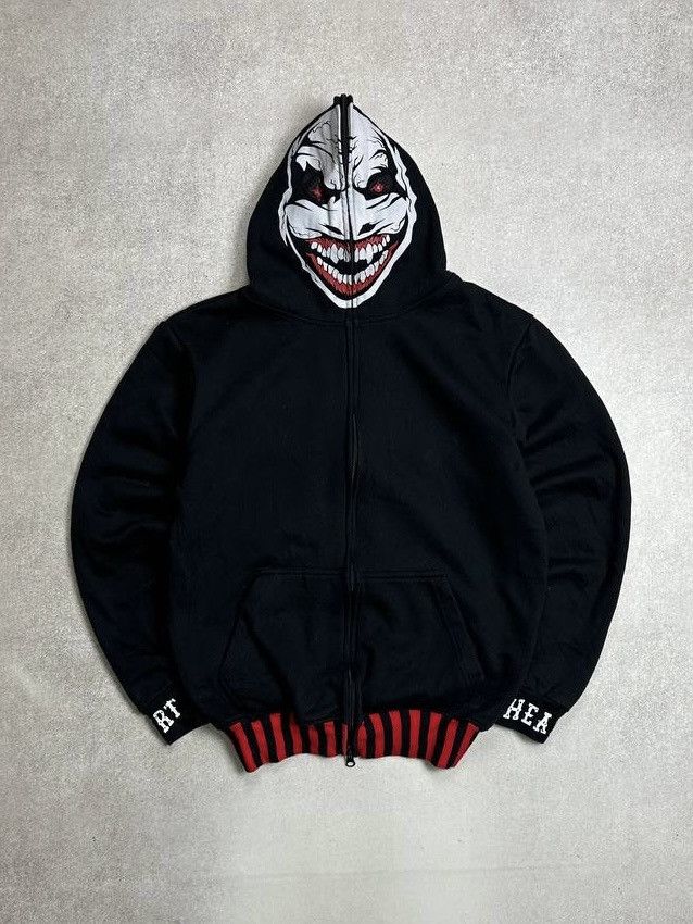 WWE Vintage WWE Wrestling Kevin Hart Mask Zip Hoodie Rare M Size US M / EU 48-50 / 2 - 1 Thumbnail