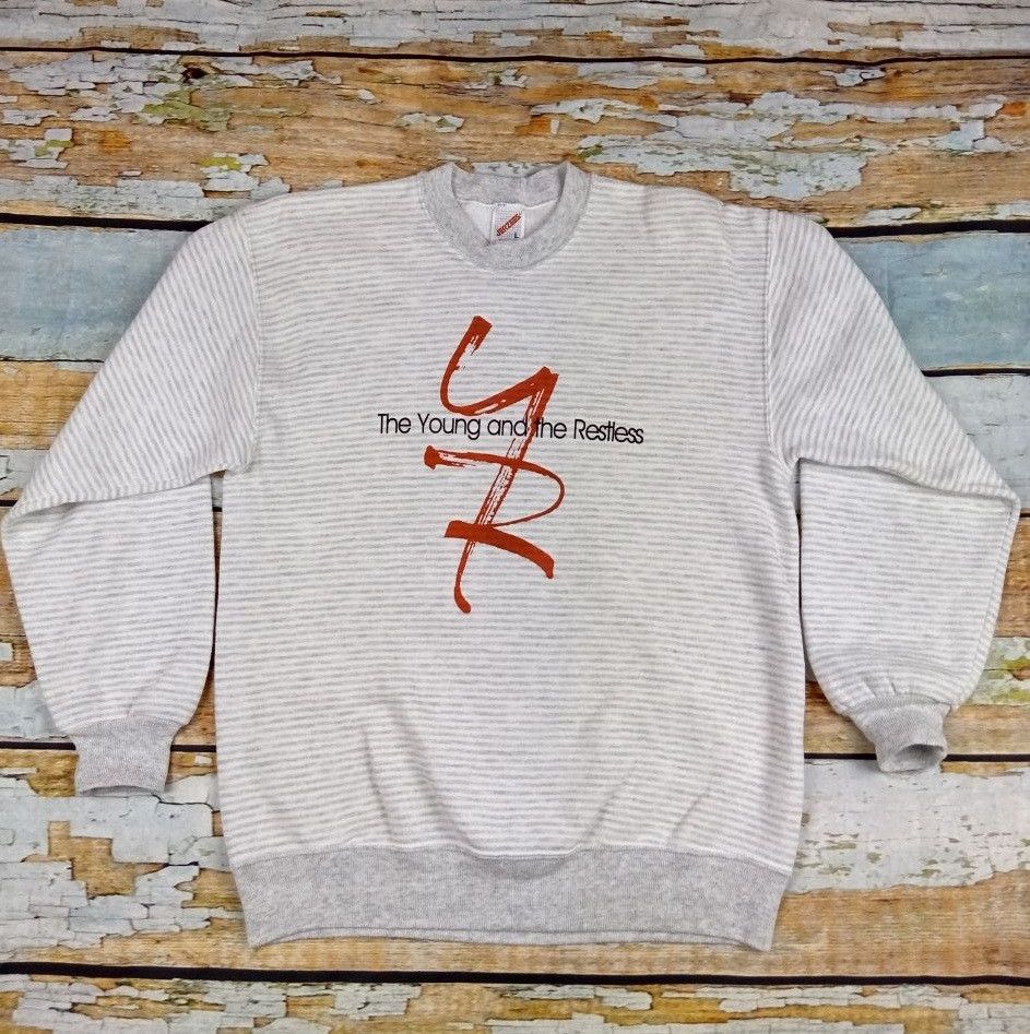 Jerzees Rare Vintage 90s The Young and the Restless Sweatshot Size L / US 10 / IT 46 - 1 Thumbnail