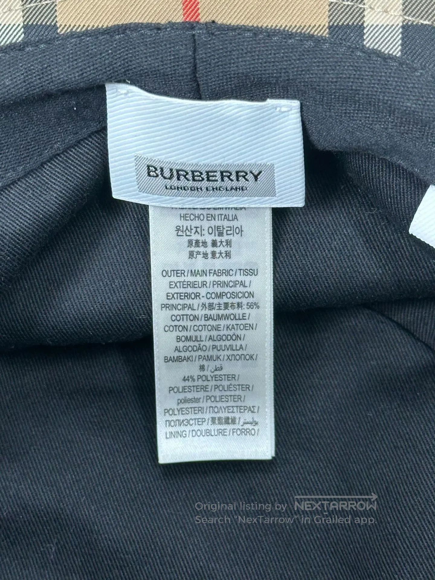 Burberry Burberry size XL Classic Khaki Plaid Fisherman Hat| Size ONE SIZE - 4 Thumbnail