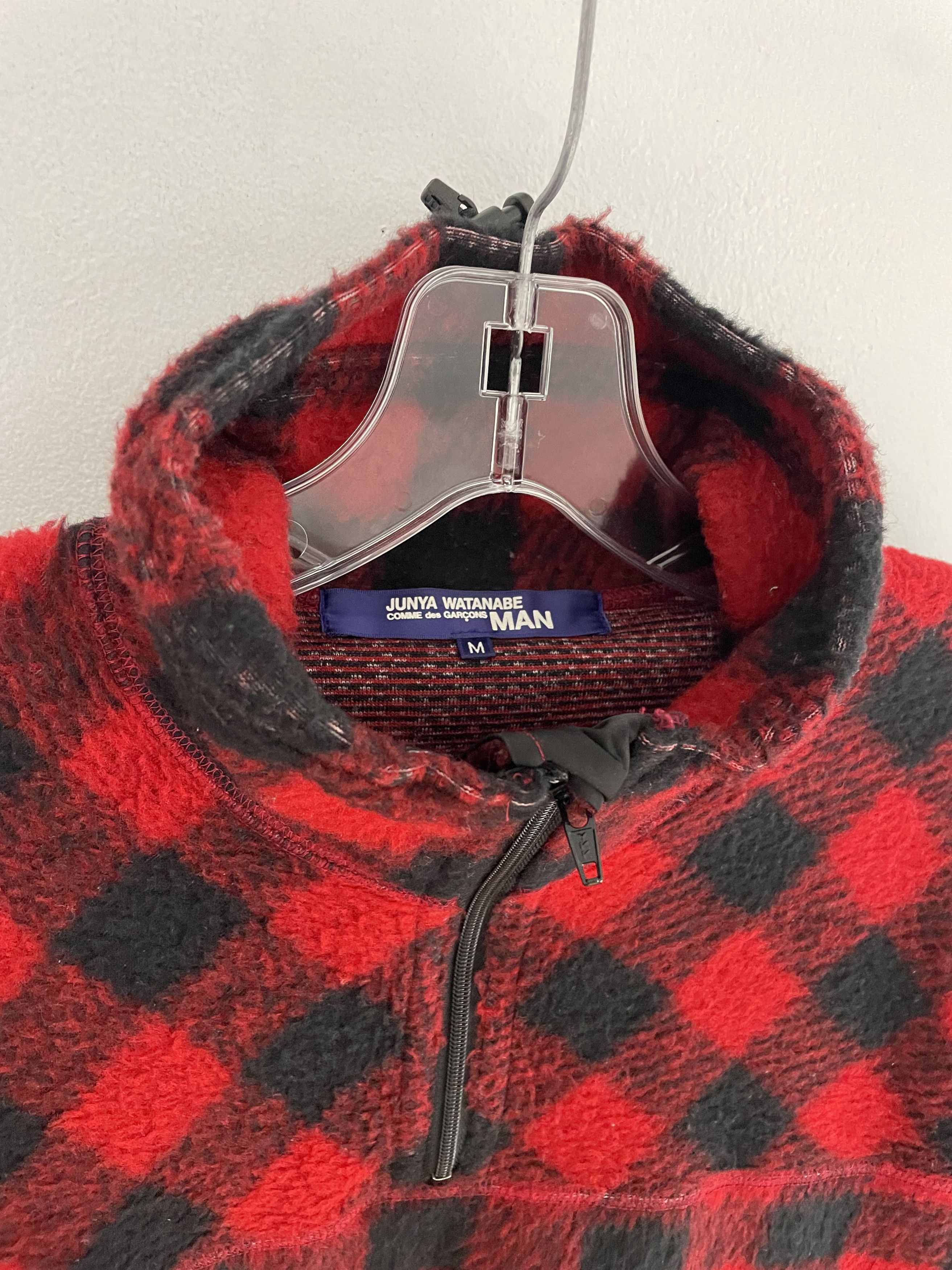 Junya Watanabe 2005 Flannel Half Zip Jacket Size US M / EU 48-50 / 2 - 3 Thumbnail