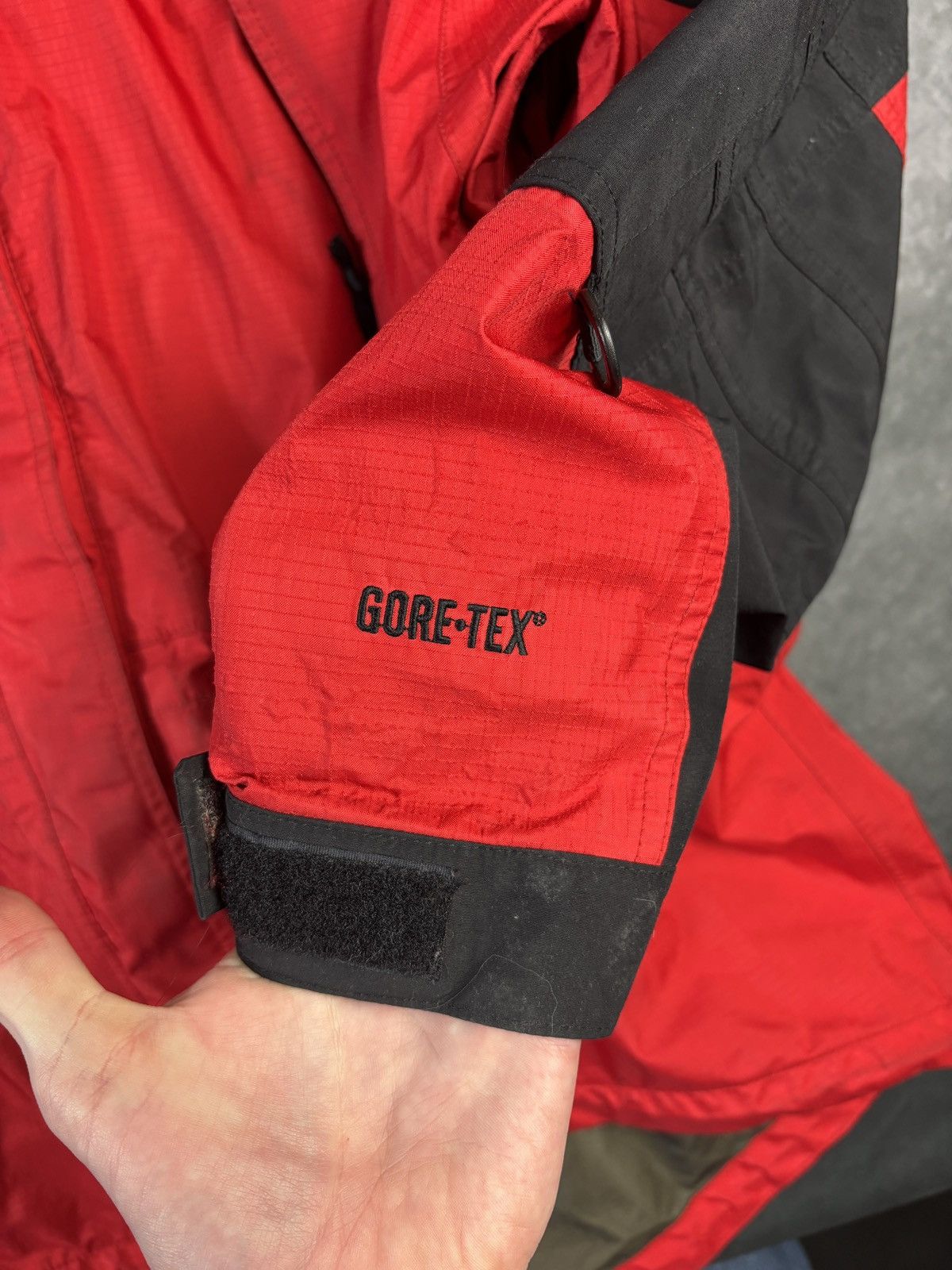 Goretex × The North Face × Vintage 1990s North Face Gore-tex Jacket Vintage TNF Shell Two Tone Size US M / EU 48-50 / 2 - 3 Thumbnail