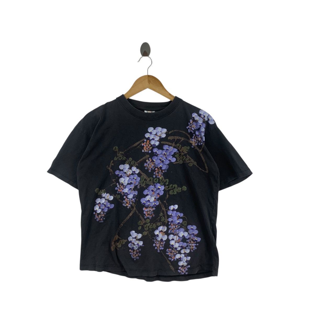 Vintage Vintage JAPAN TRADITIONAL ORCHID Floral Flower Tee Shirt Top Size S / US 4 / IT 40 - 3 Thumbnail