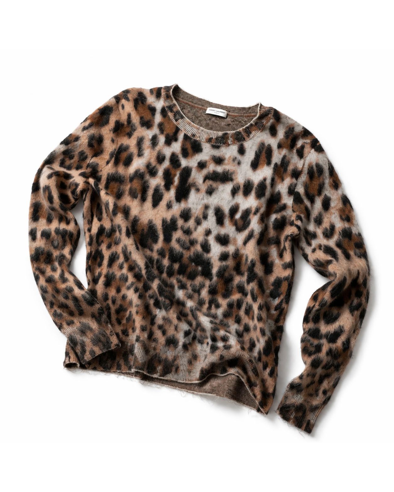 Saint Laurent Paris Saint Laurent Leopard Sweater - FW18 Size US S / EU 44-46 / 1 - 1 Thumbnail