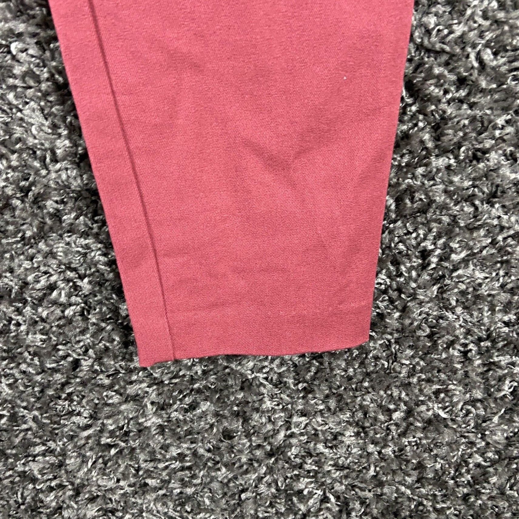 Vintage Maurices Skinny Ankle Pants Women's Red Regular 6 Size 28" / US 6 / IT 42 - 2 Thumbnail