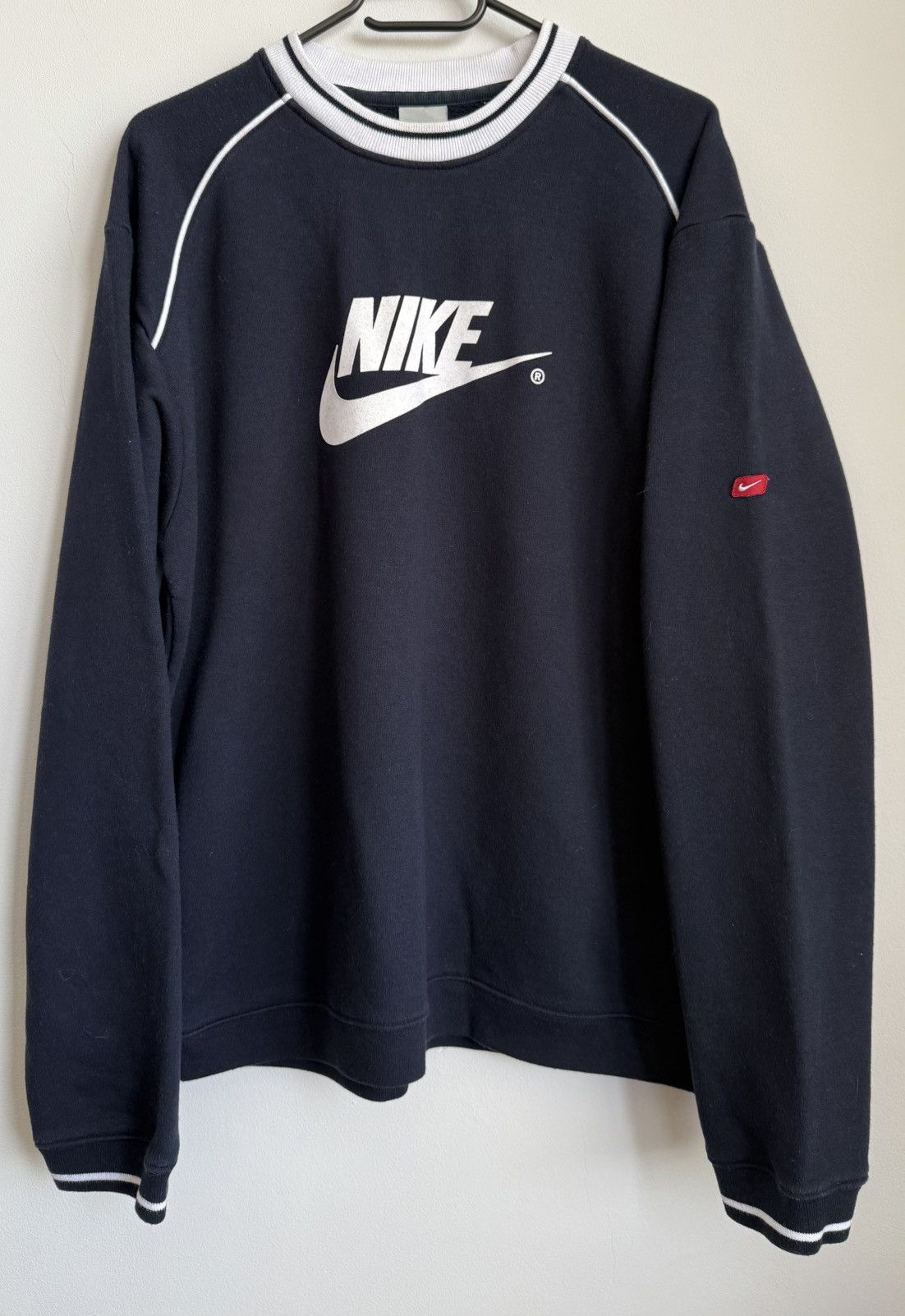 Nike Nike Vintage Crewneck Sweatshirt – Navy (Dark Blue) Size US L / EU 52-54 / 3 - 1 Thumbnail