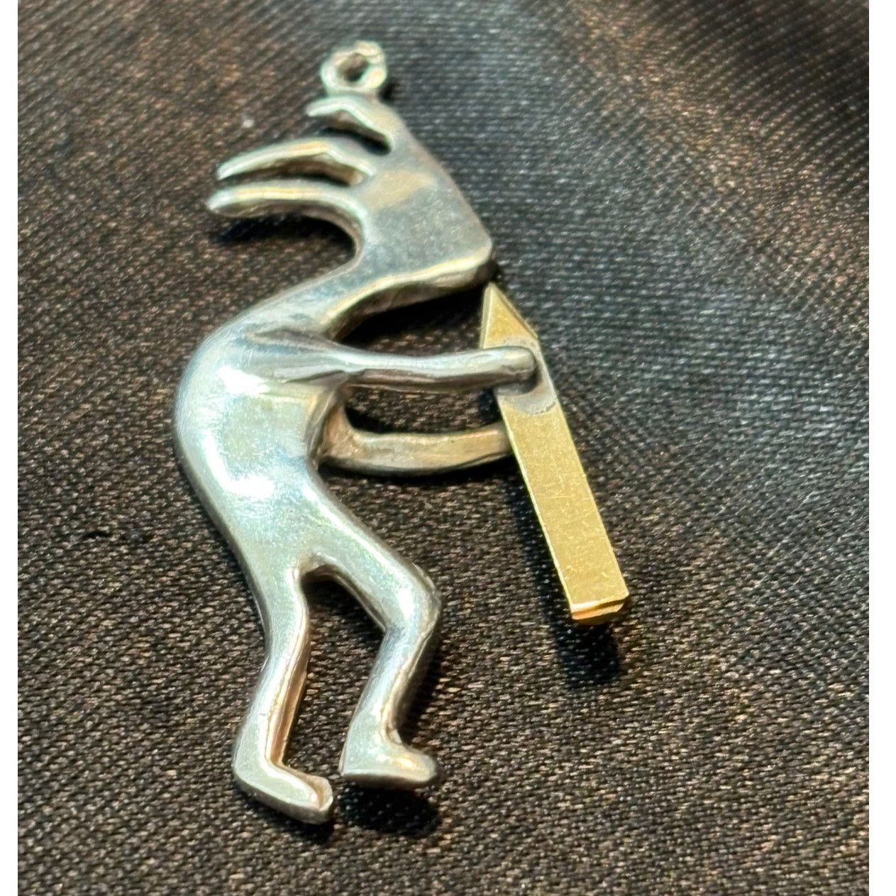 Other Vintage Kokopelli Pendant Silver Tone Southwest Style Size ONE SIZE - 1 Thumbnail