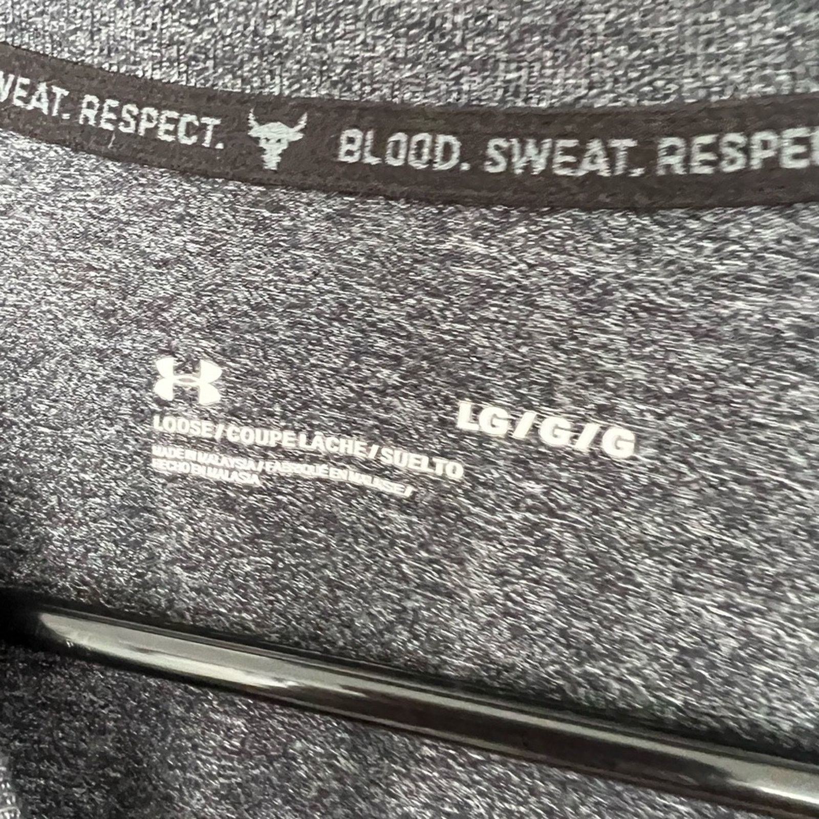 Under Armour Under Armour Project Rock BSR Blood Sweat Shirt Curved Hem Size US L / EU 52-54 / 3 - 4 Thumbnail