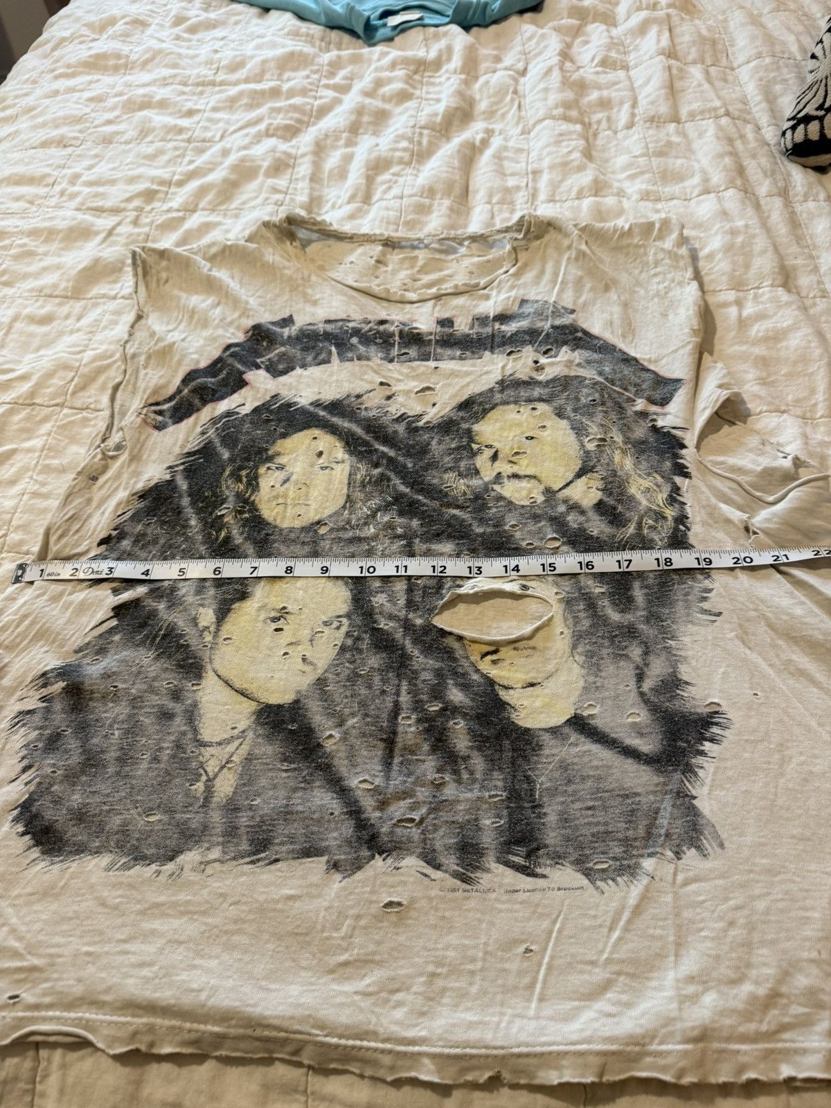 Vintage Vintage metallica Tour shirt Size US XL / EU 56 / 4 - 6 Thumbnail