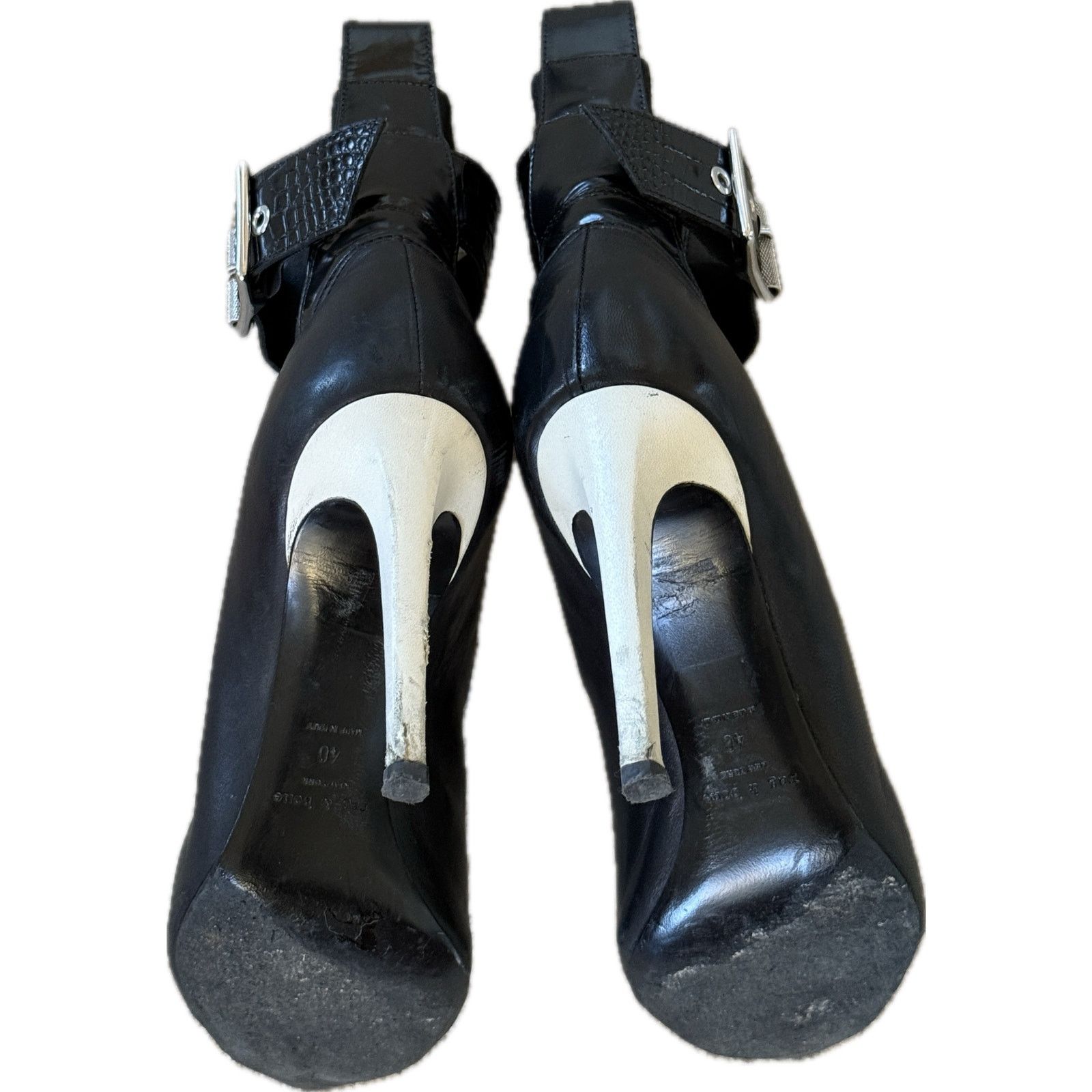 Rag & Bone rag & bone Wren black leather stiletto booties - size 10 Size US 10 / IT 40 - 6 Thumbnail