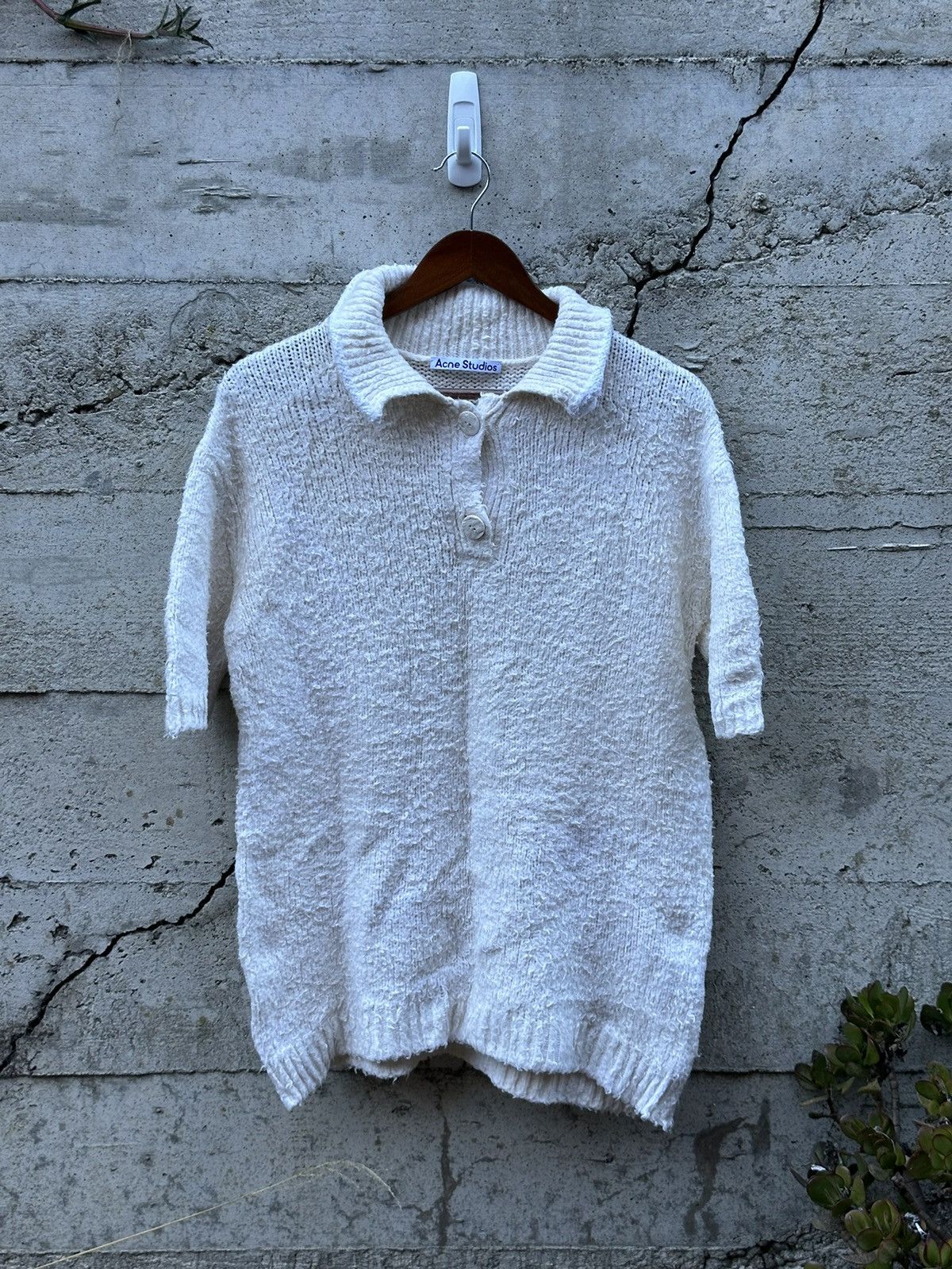 Acne Studios RARE GRAIL Acne Studios textured fabric beach polo Size US M / EU 48-50 / 2 - 2 Thumbnail