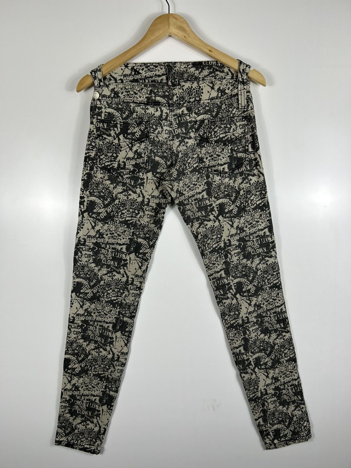 If Six Was Nine ⚡️Vintage Algonquins Skinny Punk Style Denim Size US 31 - 13 Thumbnail