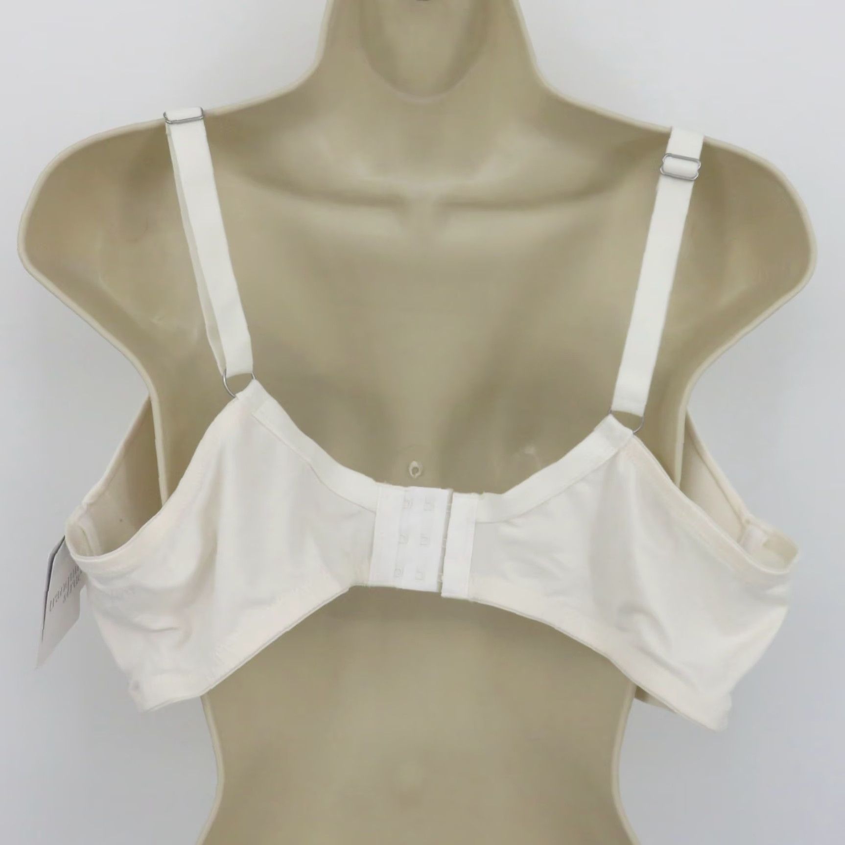 Vintage Tranquil & True Womens Bra 3X Plus Size Wire Free Lightly Lined Solid White NEW Size ONE SIZE - 5 Thumbnail