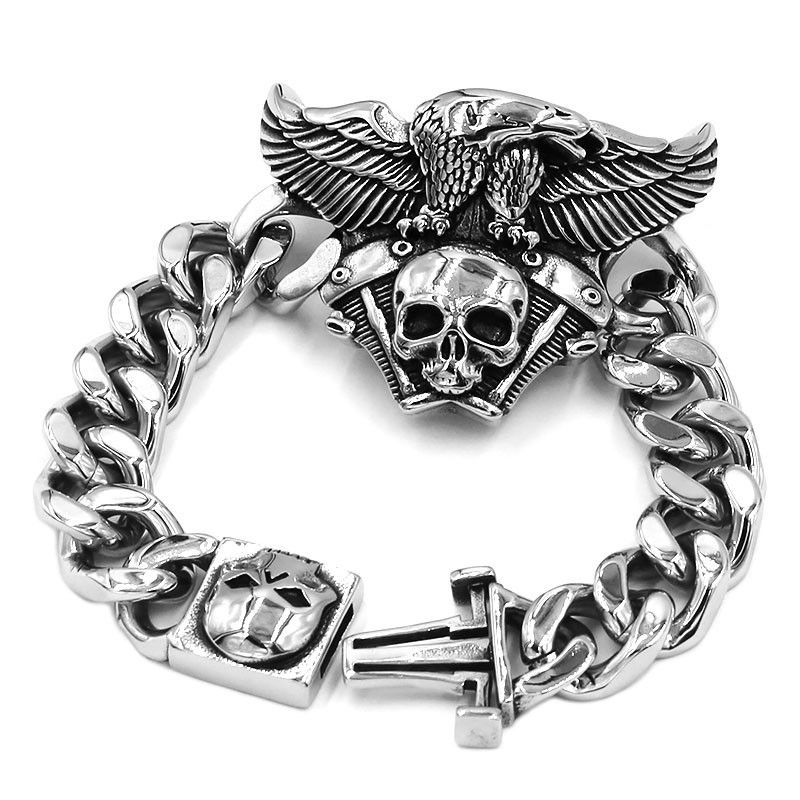 Japanese Brand Skull Eagle Bracelet Size ONE SIZE - 2 Thumbnail