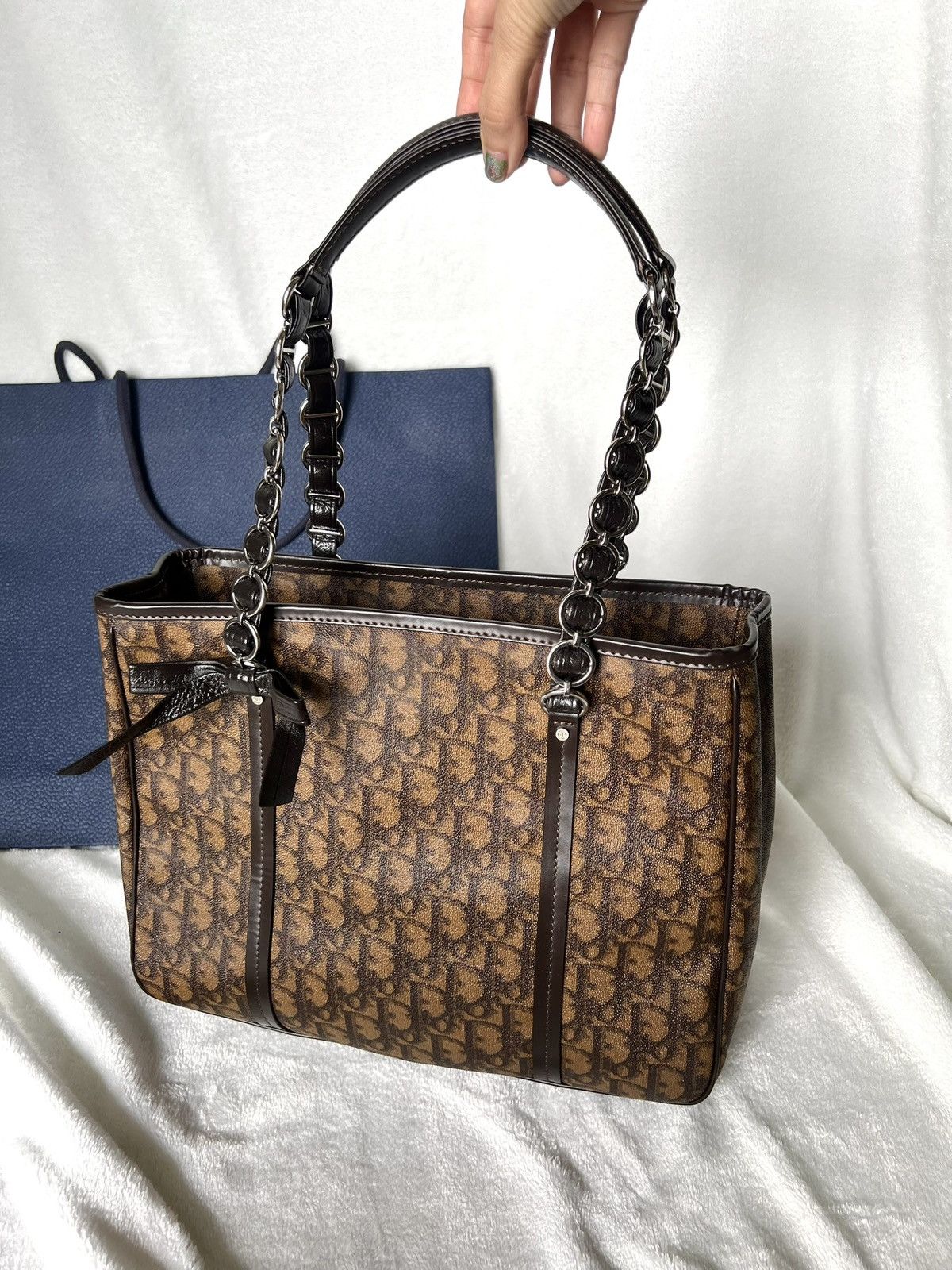 Dior Dior Trotter Brown Canvas Tote Bag Size ONE SIZE - 2 Thumbnail