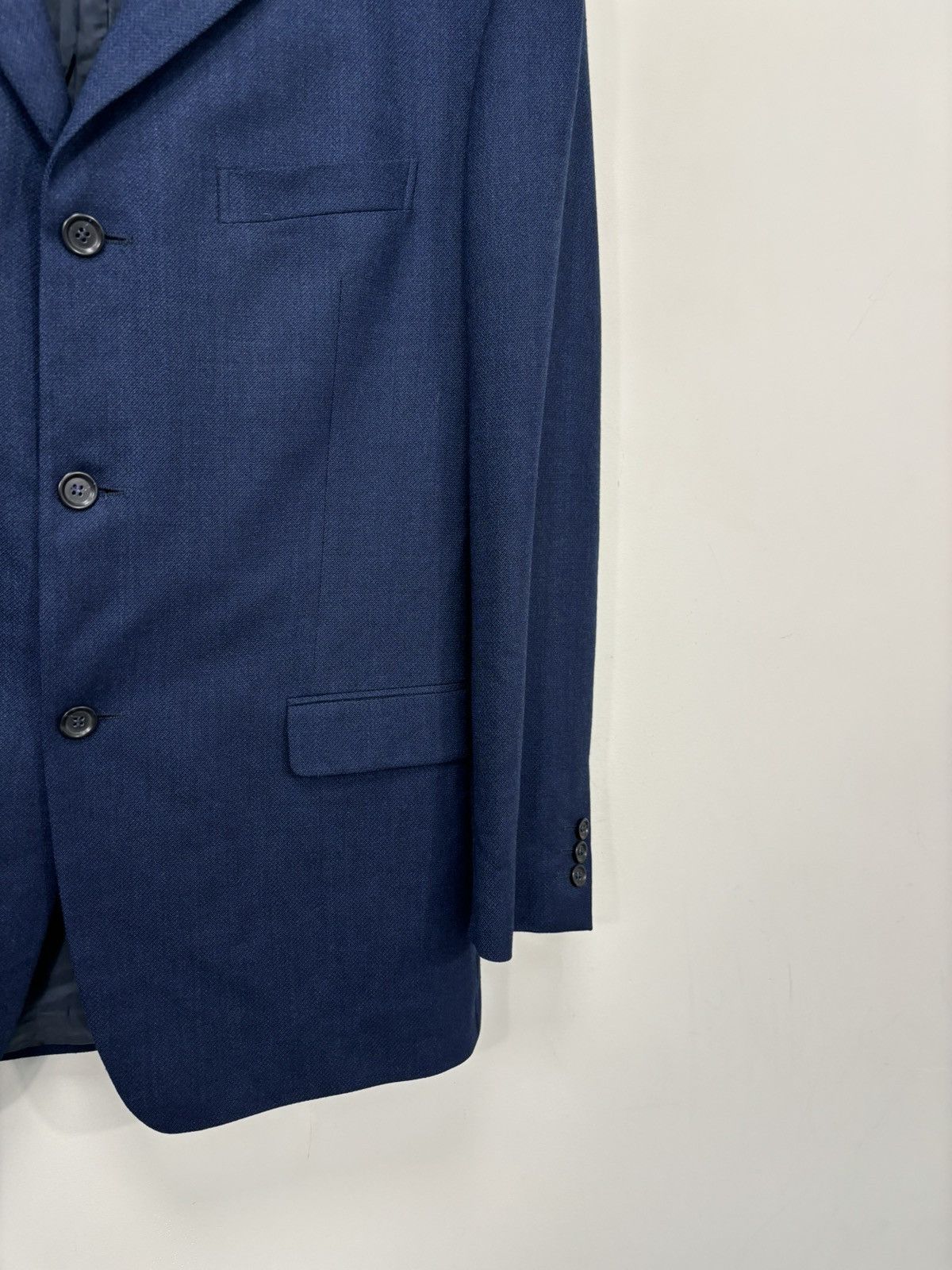 Ermenegildo Zegna Ermenegildo Zegna Soft Blue 3-Buttons Wool Blazer Jacket Size 44R - 7 Thumbnail