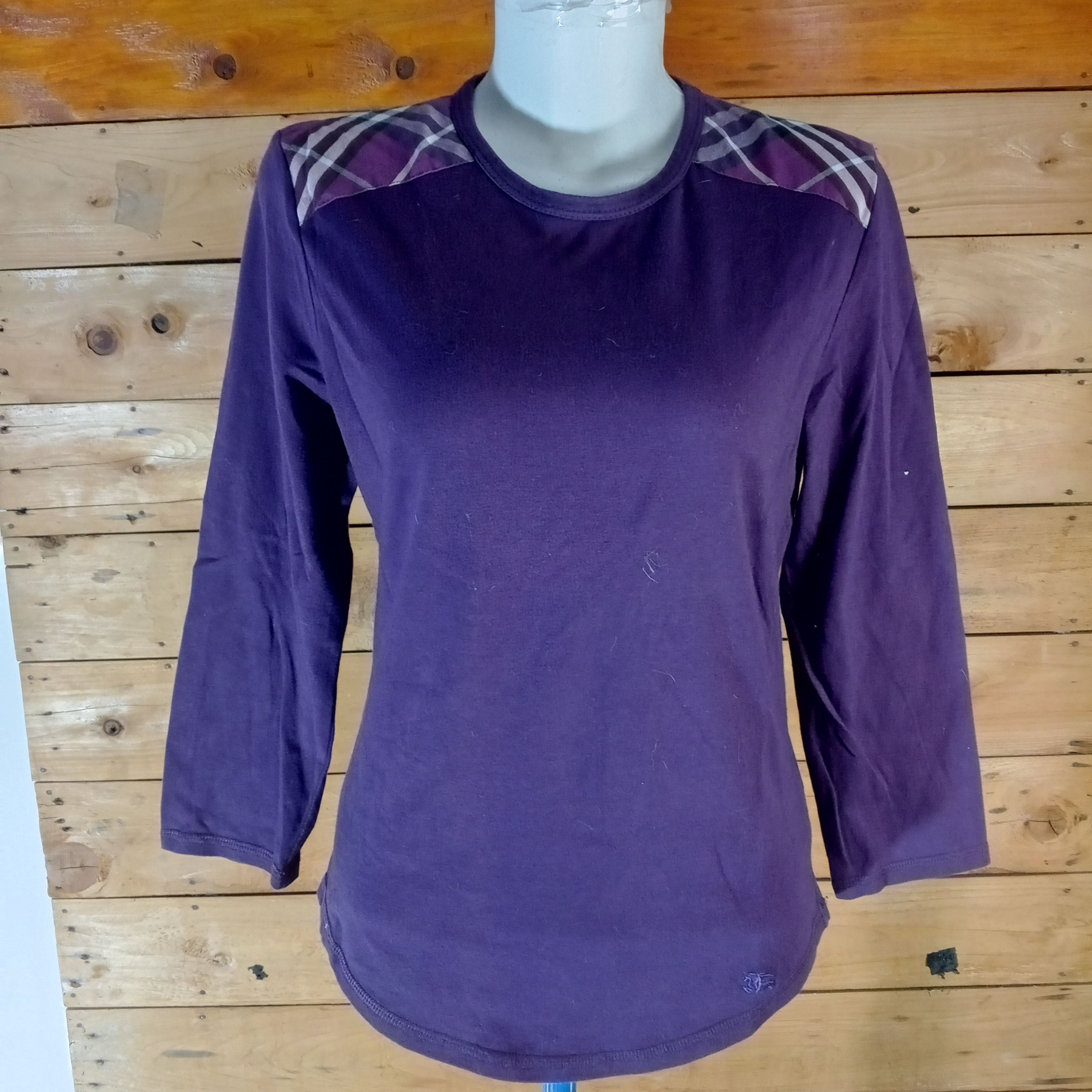 Burberry × Burberry Prorsum × Vintage Burberry London Purple With Nova Check Size S / US 4 / IT 40 - 1 Thumbnail